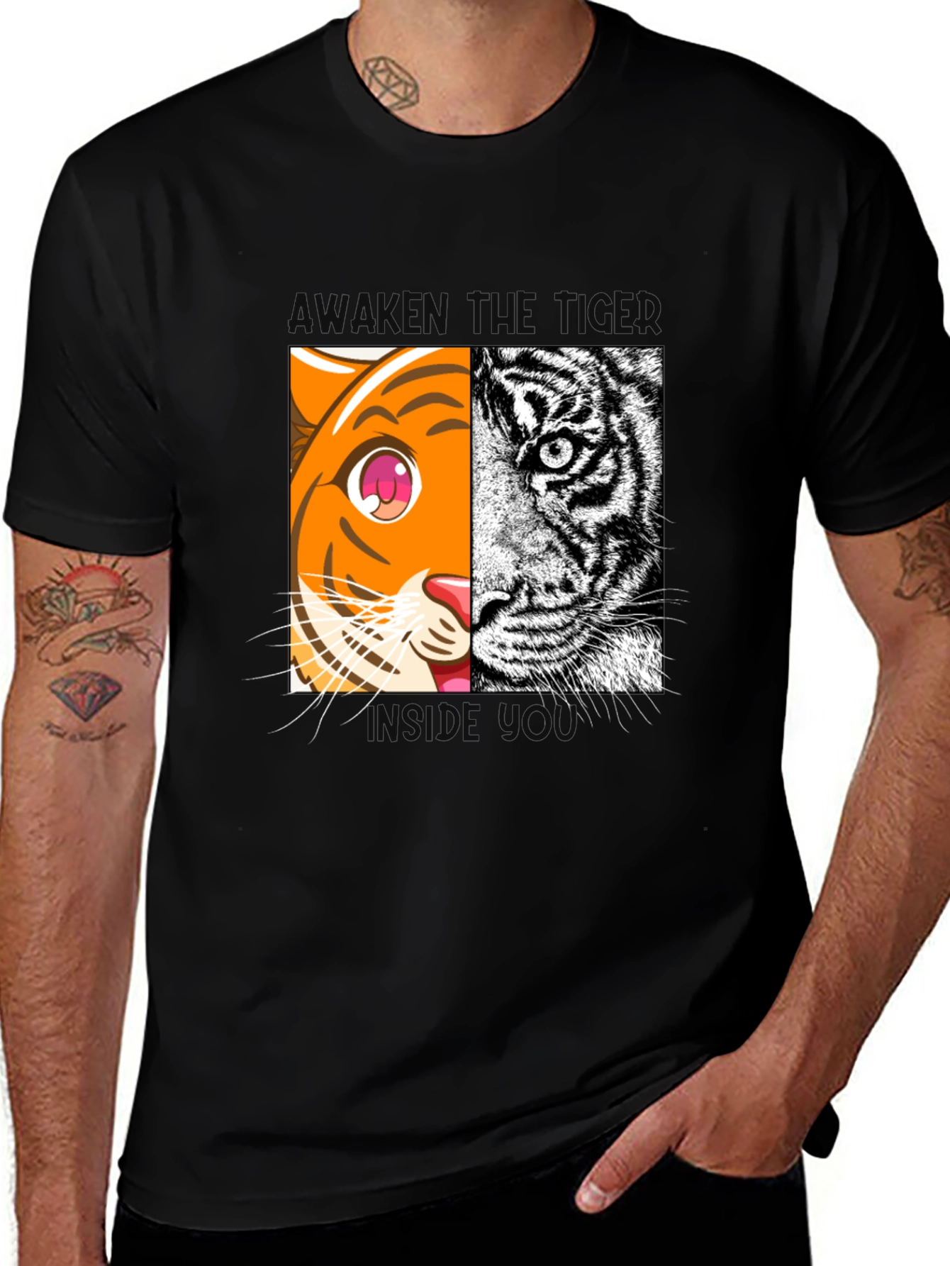 Variant 7 of Awaken the Tiger Inside Graphic Tee