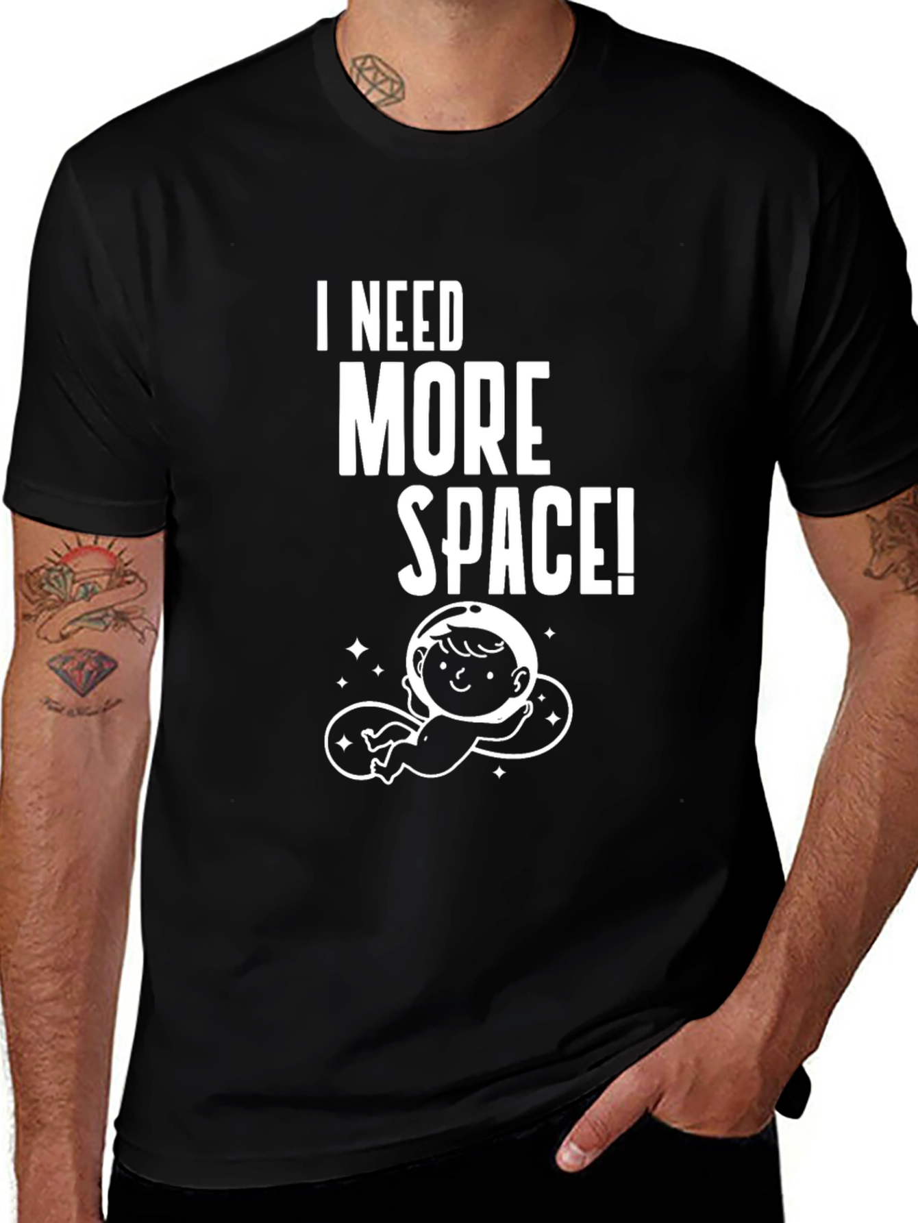 I Need More Space T-Shirt - Astronaut Baby Graphic Tee