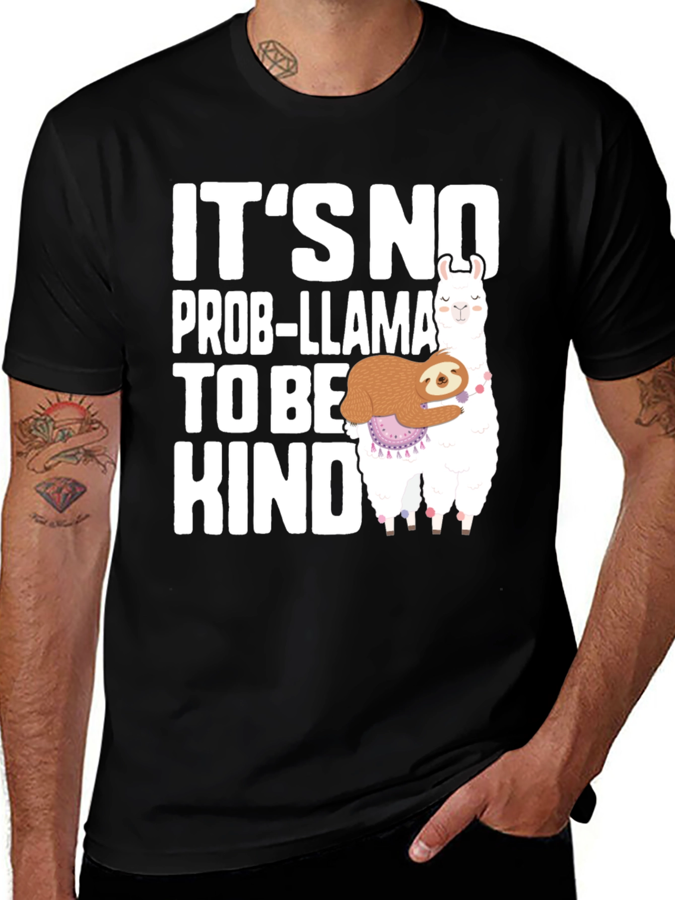 Variant 20 of It's No Prob-llama To Be Kind T-Shirt