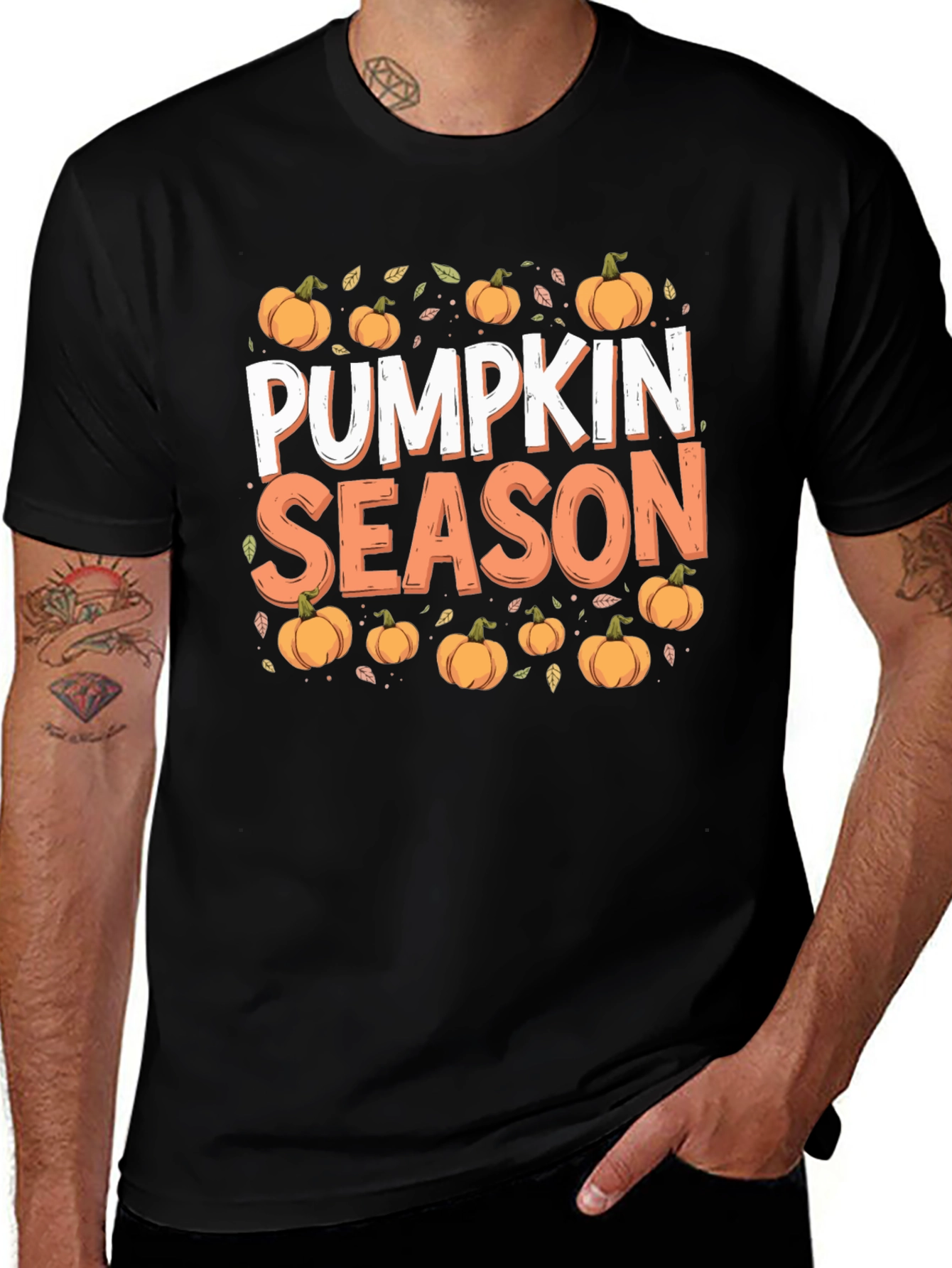Variant 19 of Pumpkin Season Graphic Tee - Fall Apparel