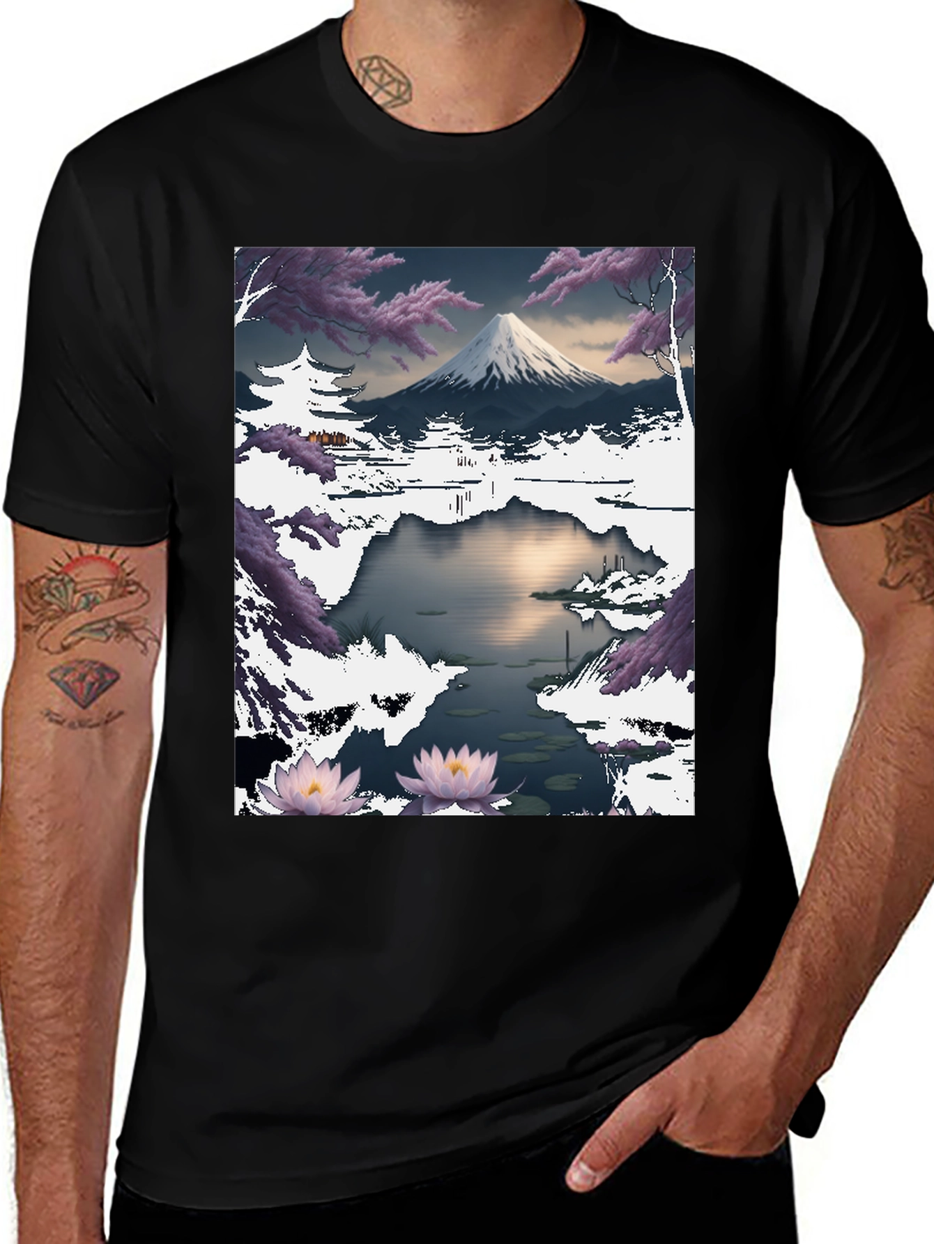 Variant 15 of Mount Fuji Landscape Graphic T-Shirt