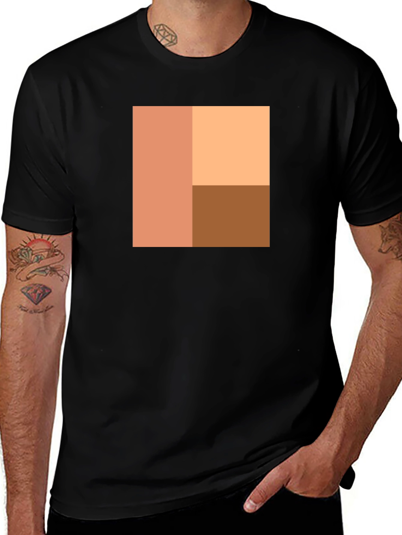 Variant 15 of Modern Minimalist Geometric Graphic T-Shirt