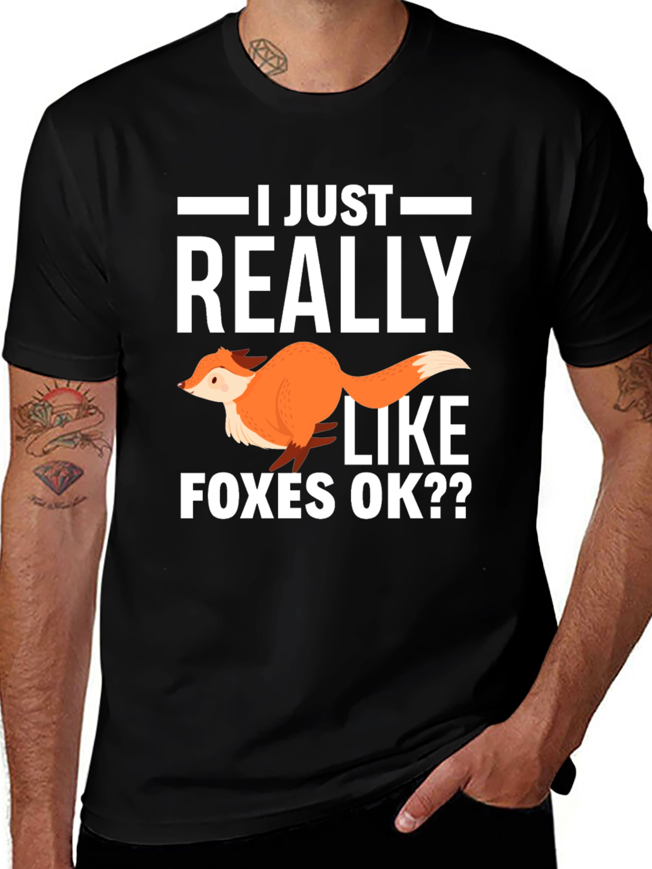 Variant 20 of Fox Lover T-Shirt: I Just Really Like Foxes