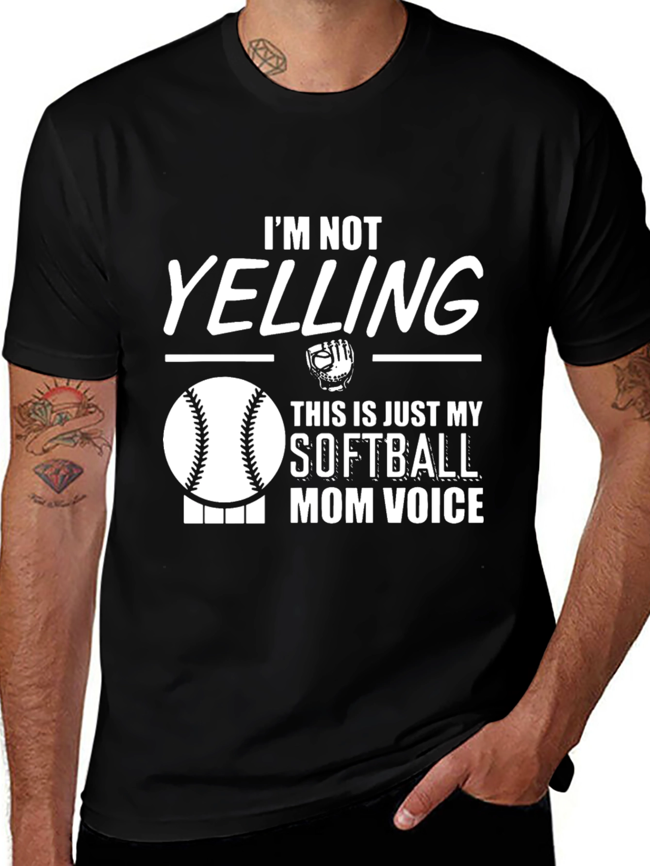Variant 24 of Softball Mom Voice T-Shirt