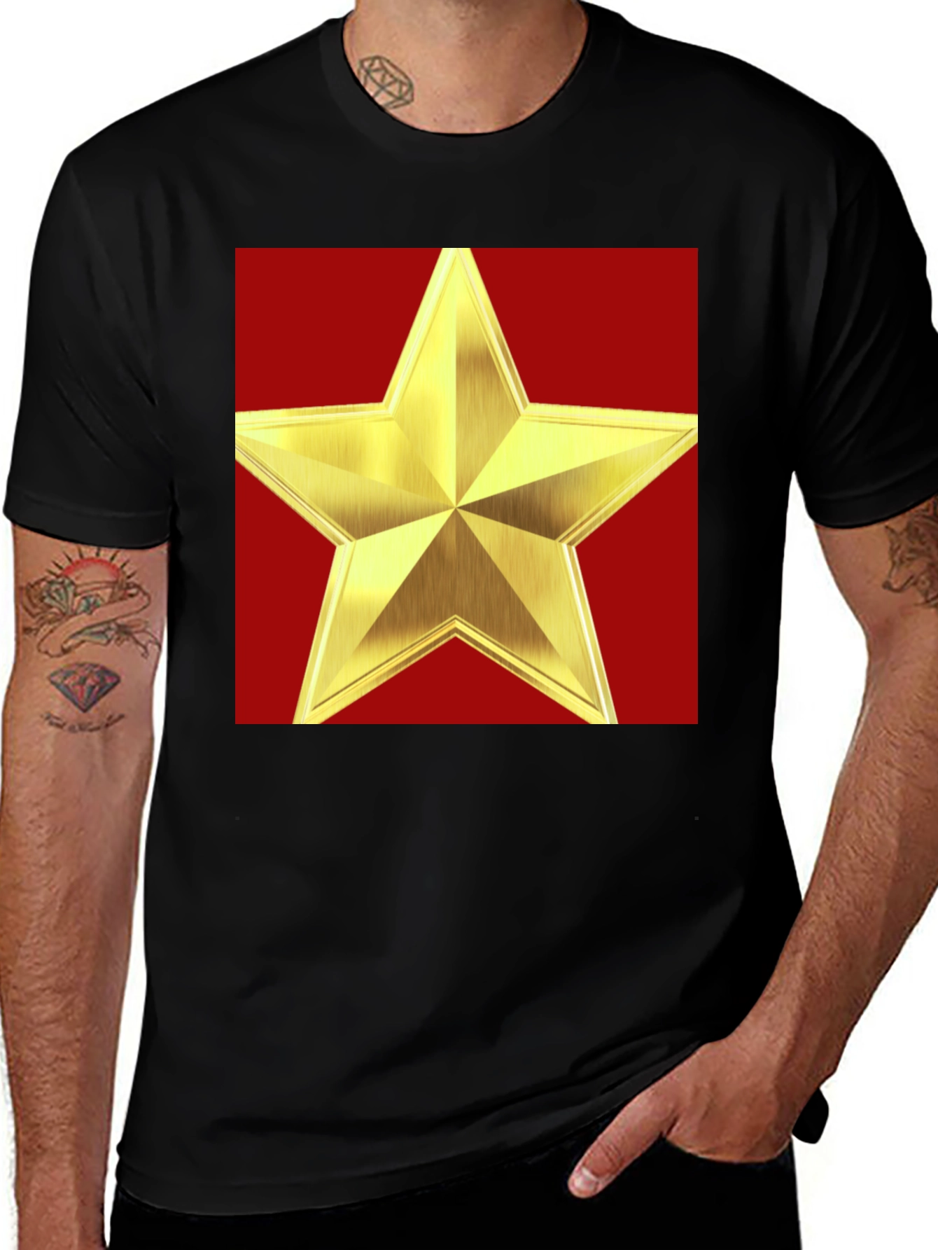 Star Graphic Black T-Shirt