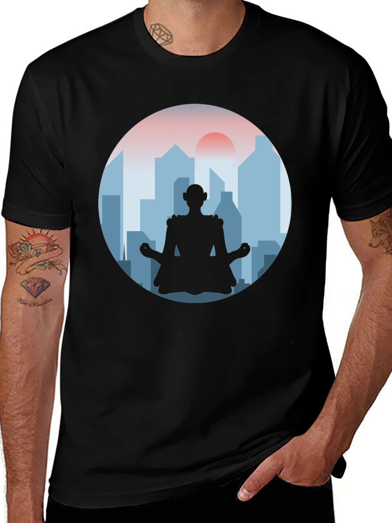 Variant 2 of Meditate in the City T-Shirt