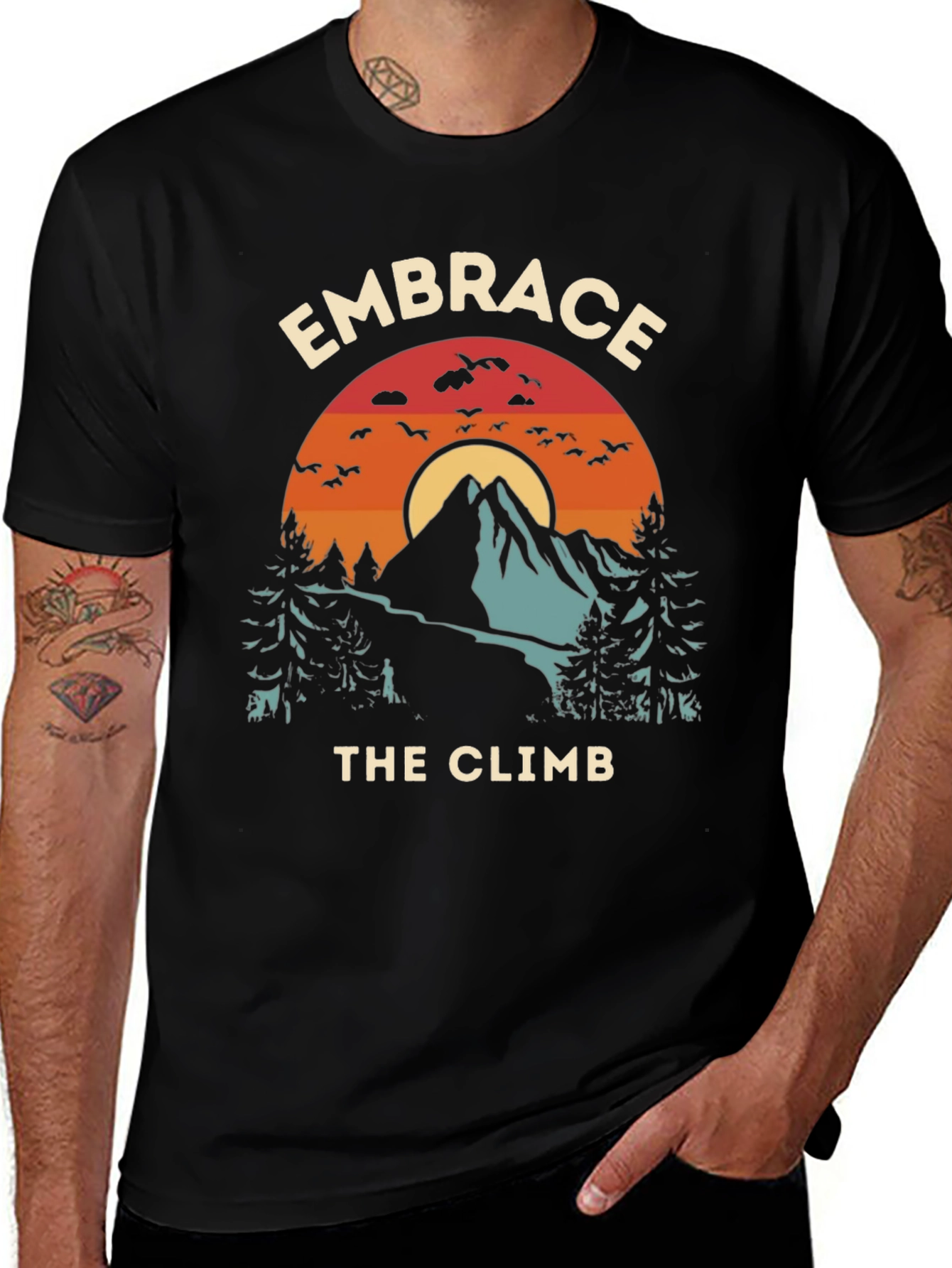 Variant 15 of Embrace the Climb Graphic Tee - Adventure Shirt