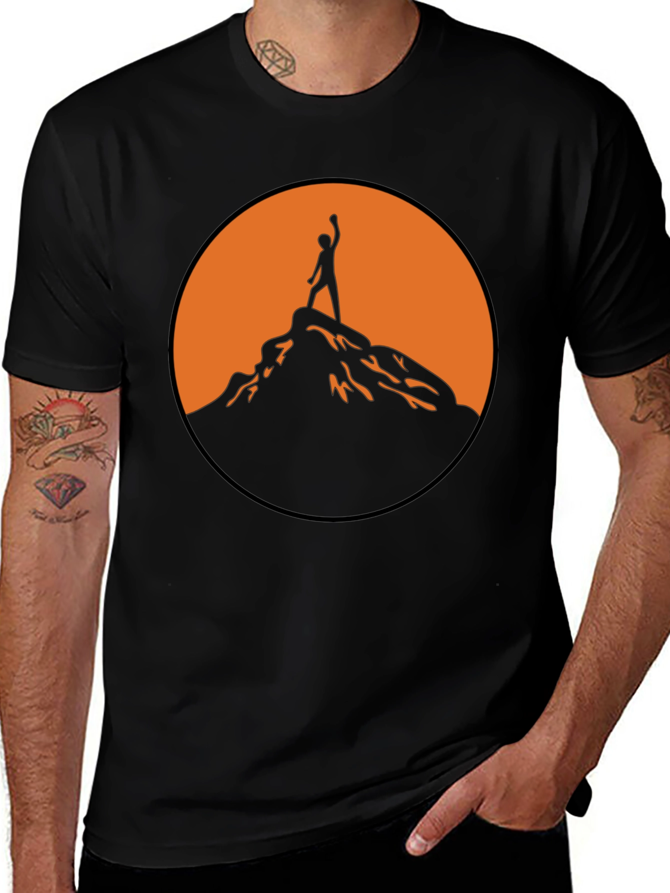 Variant 22 of Black Mountain Climber Graphic Tee