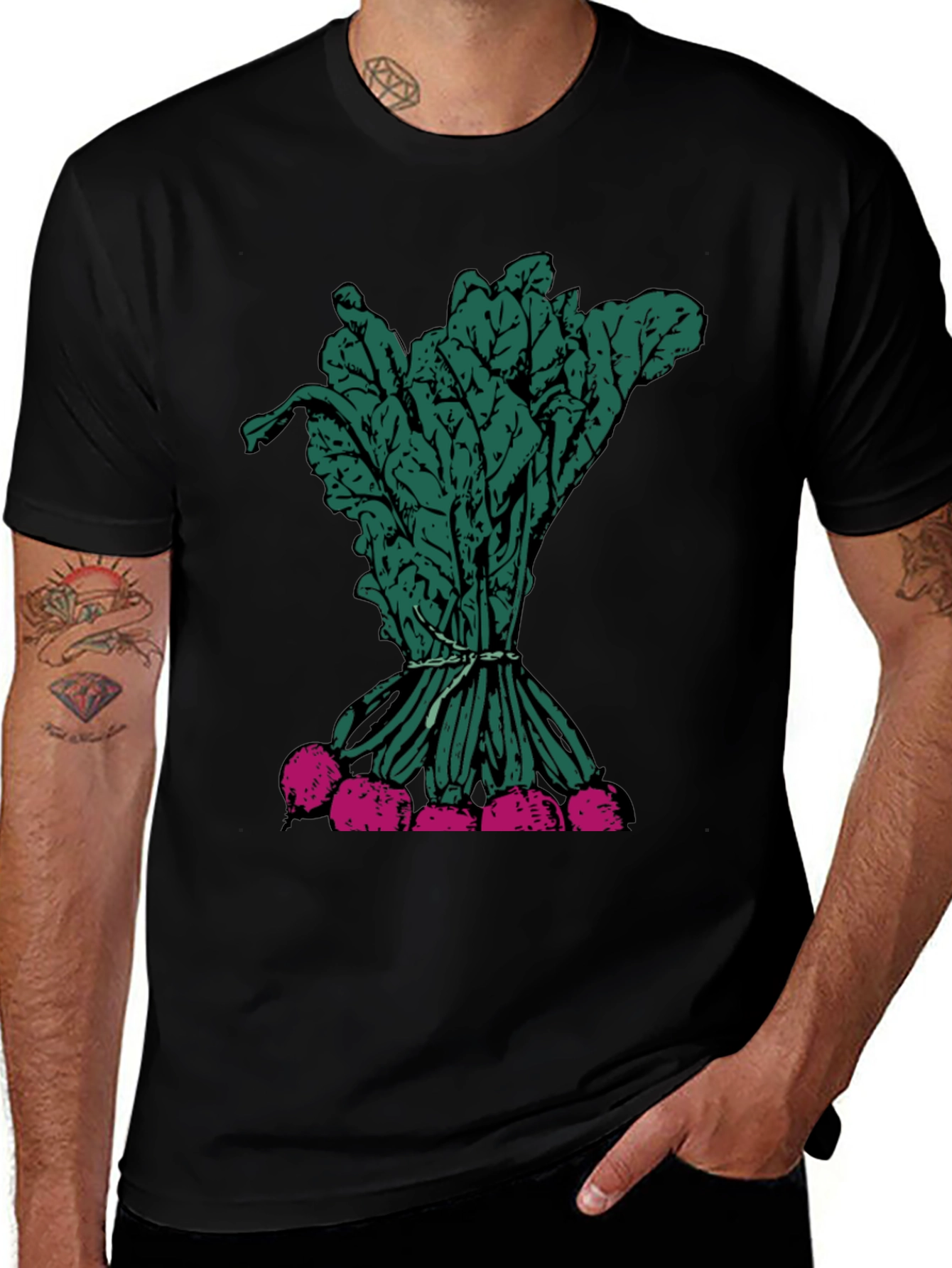 Variant 29 of Radish Graphic T-Shirt - Bold Vegetable Design