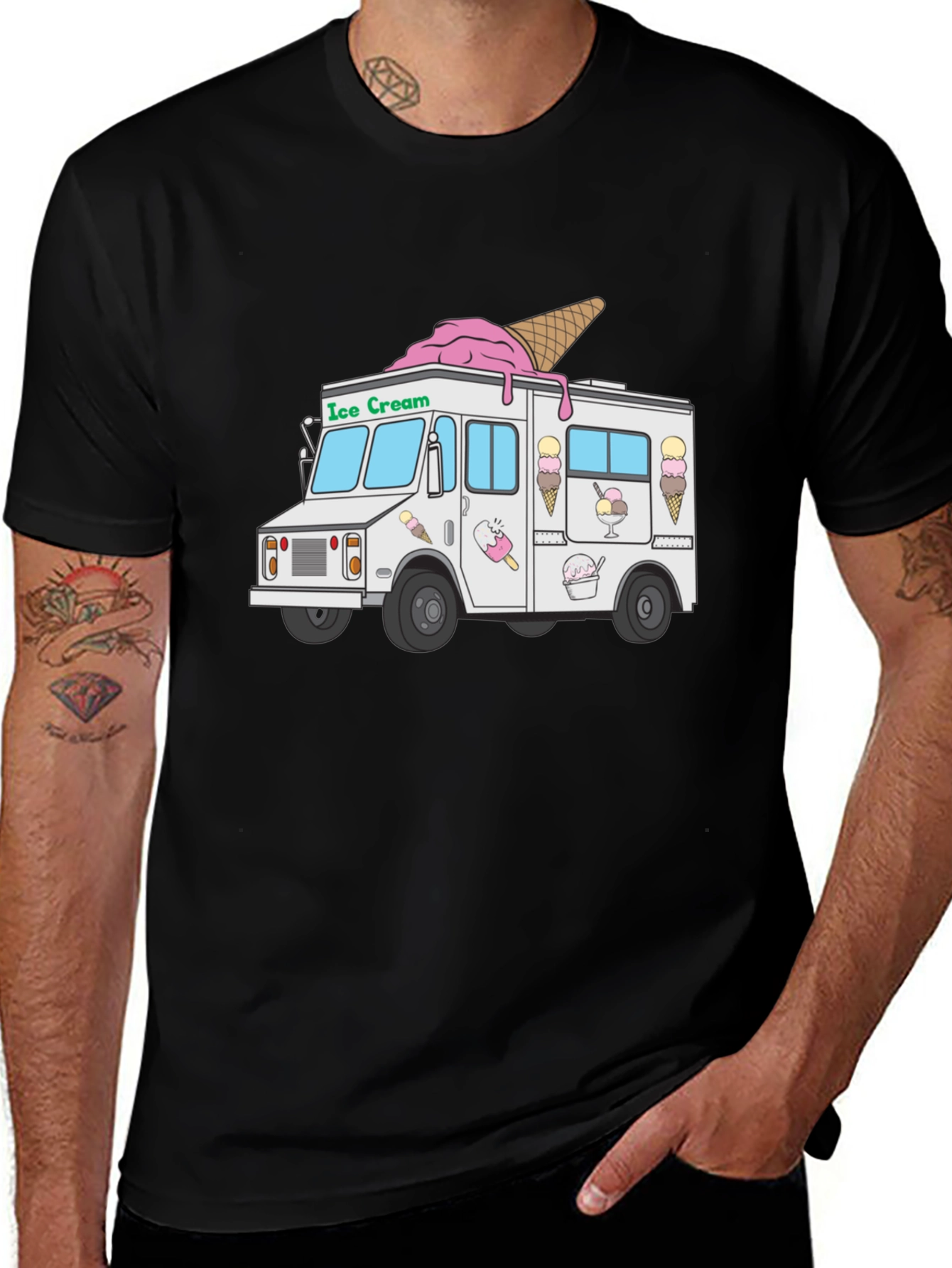 Variant 27 of Ice Cream Truck Graphic T-Shirt