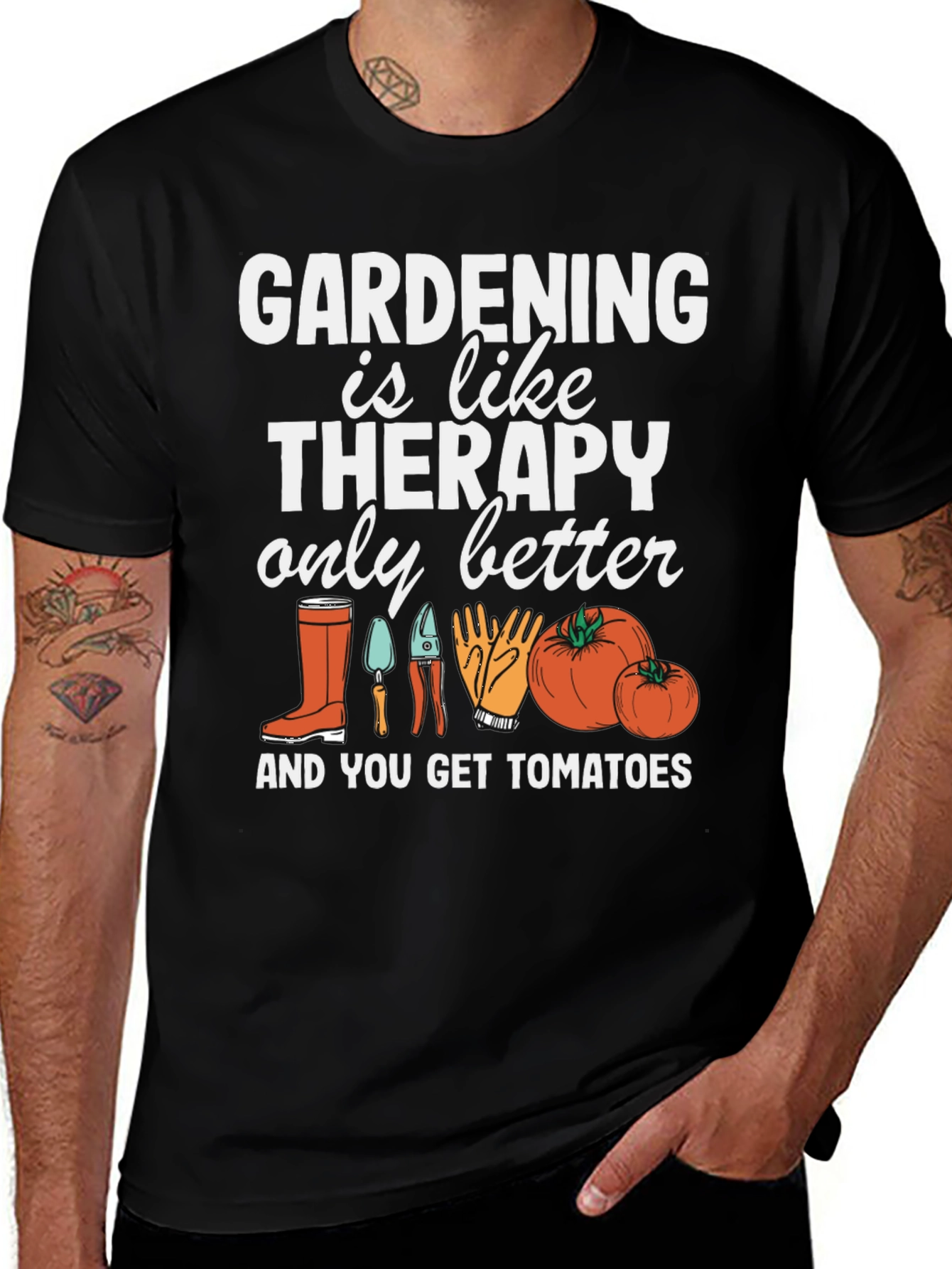 Variant 4 of Gardening Therapy T-Shirt, Gardener Gift