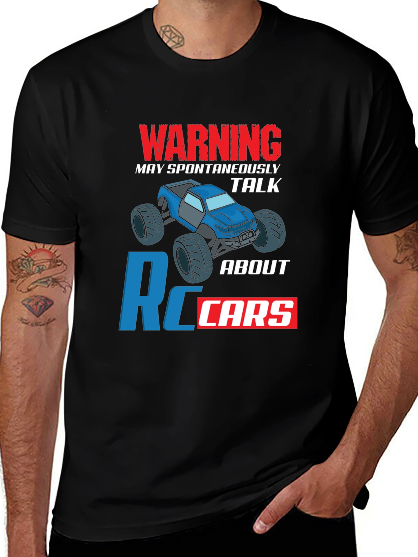 RC Car Enthusiast T-Shirt - Warning May Spontaneously Talk About
