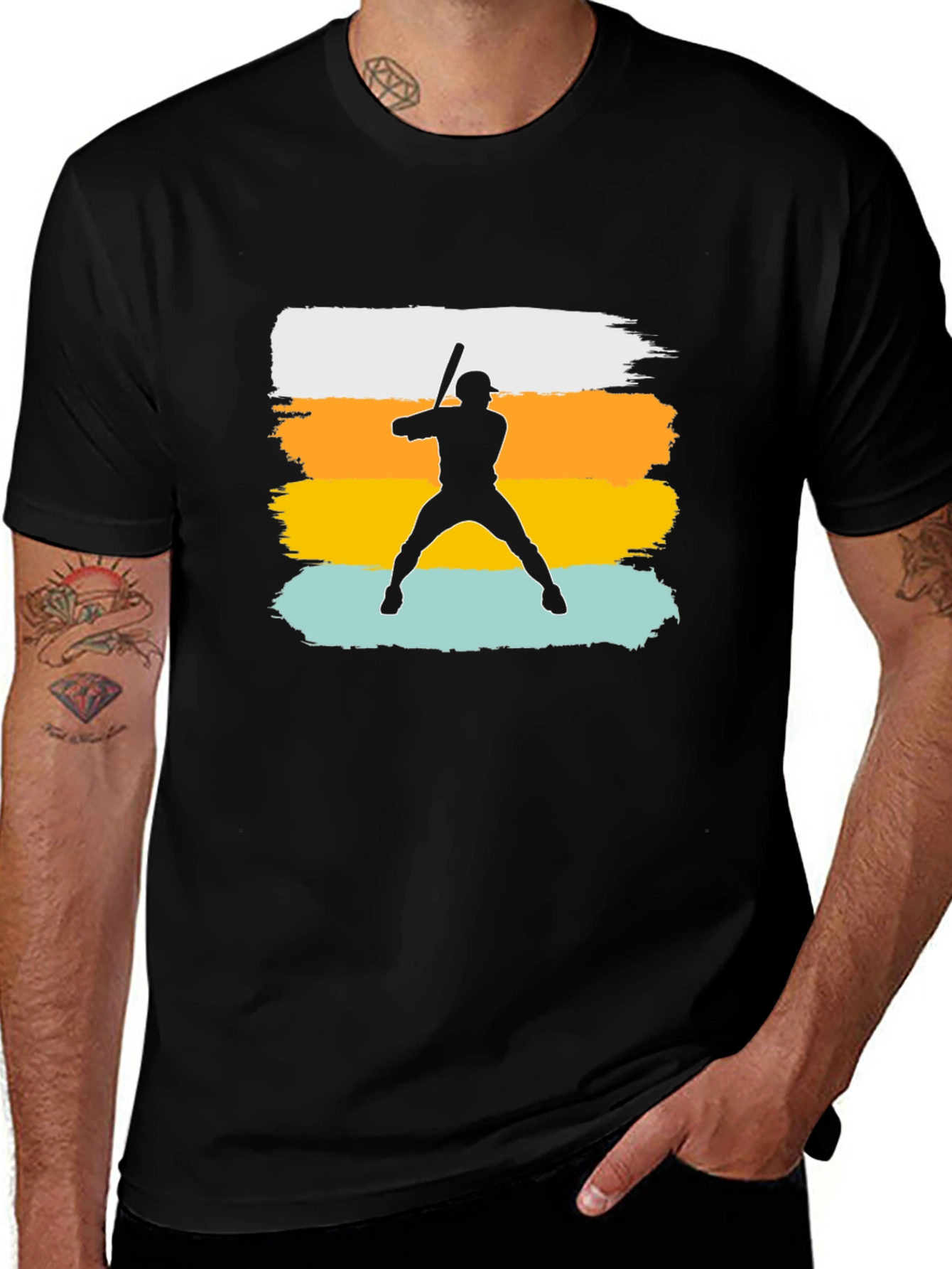 Variant 27 of Retro Baseball Player Graphic Tee