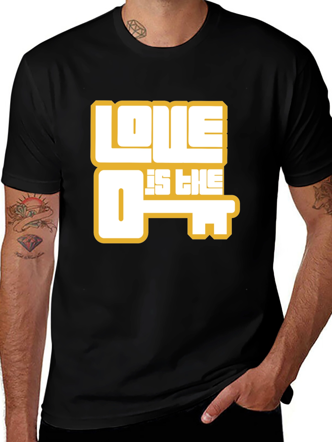 Variant 19 of Love is the Key Graphic T-Shirt - Stylish Comfort