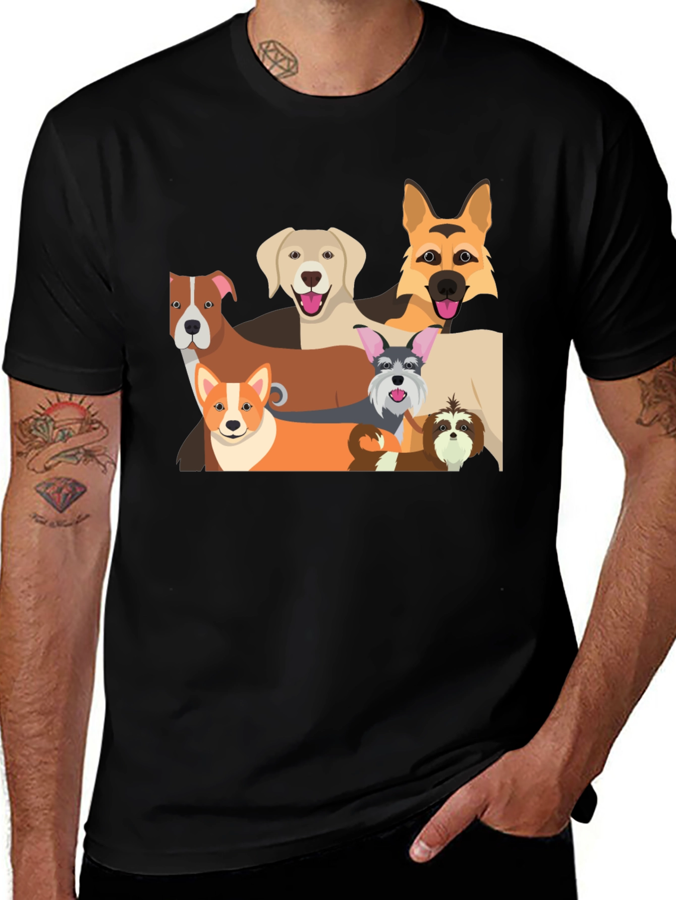 Variant 22 of Dog Breed Graphic T-Shirt - Pet Lover Tee