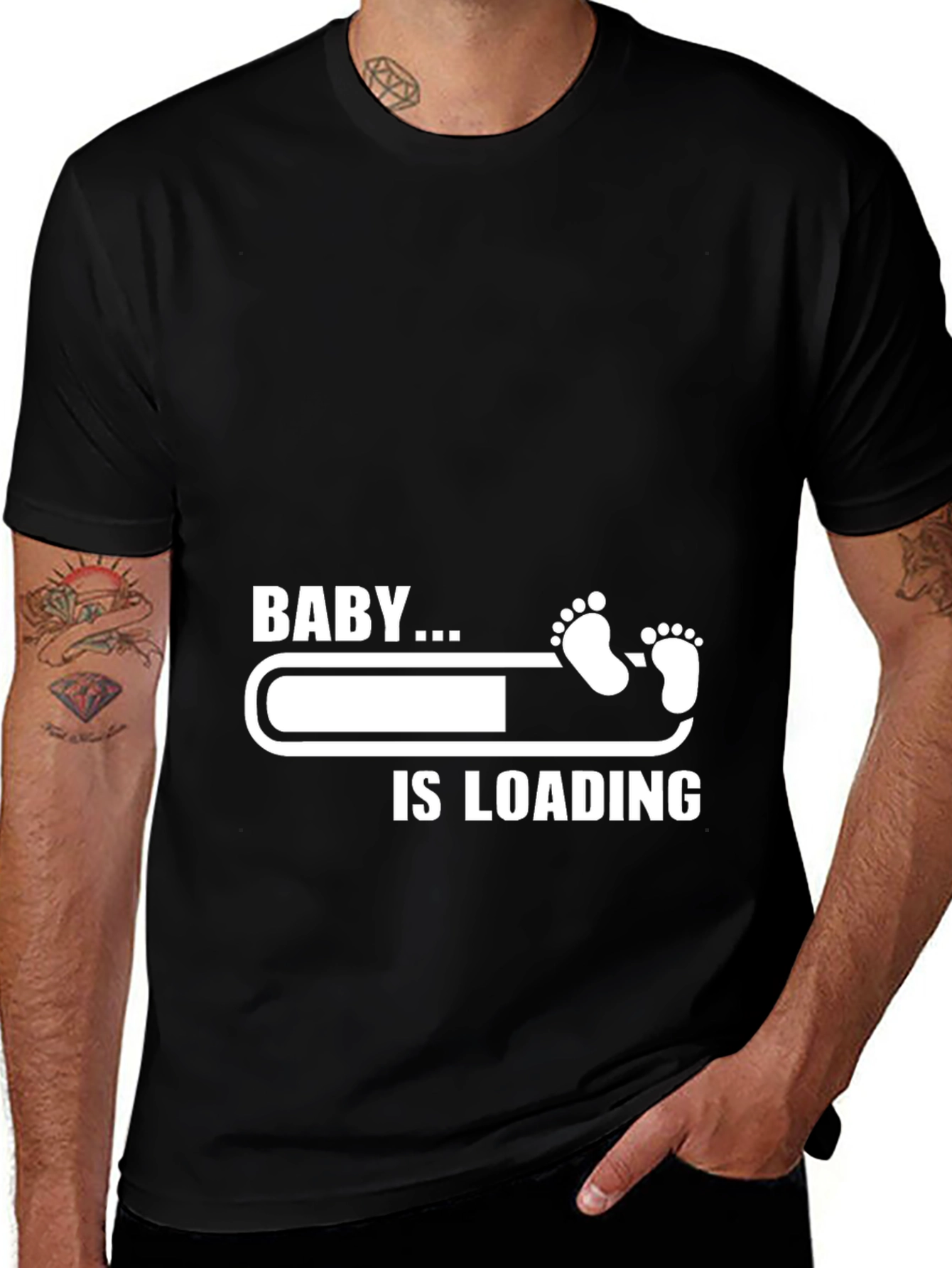 Variant 24 of Baby is Loading Funny Pregnancy T-Shirt