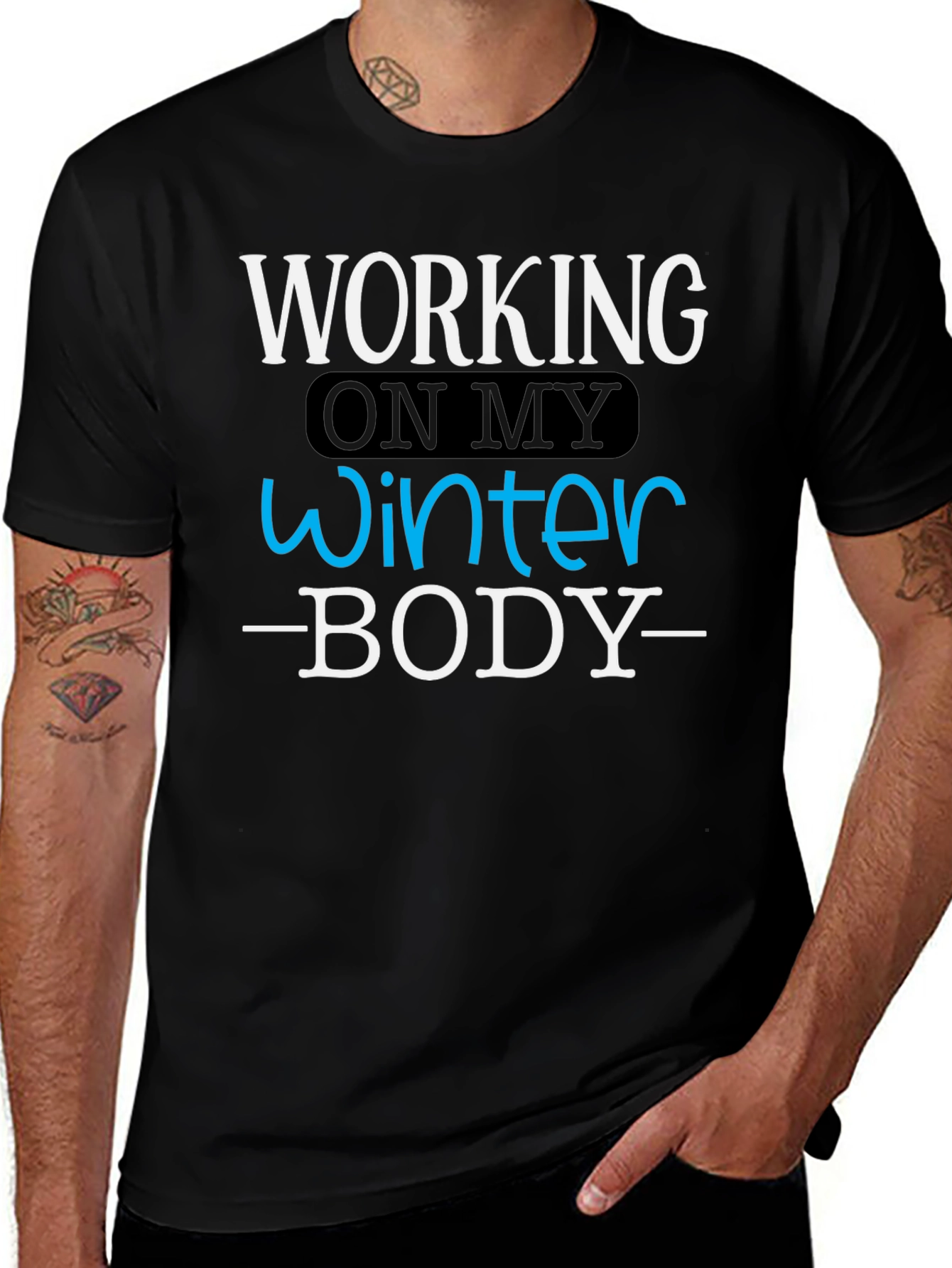 Variant 24 of Winter Body T-Shirt - Funny Workout Gym Tee
