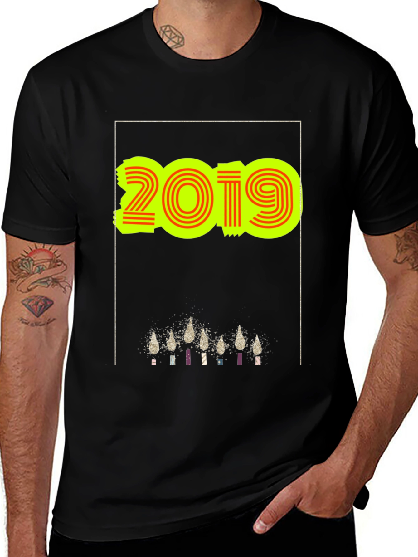 Variant 20 of 2019 Graphic Tee - New Year's Celebration