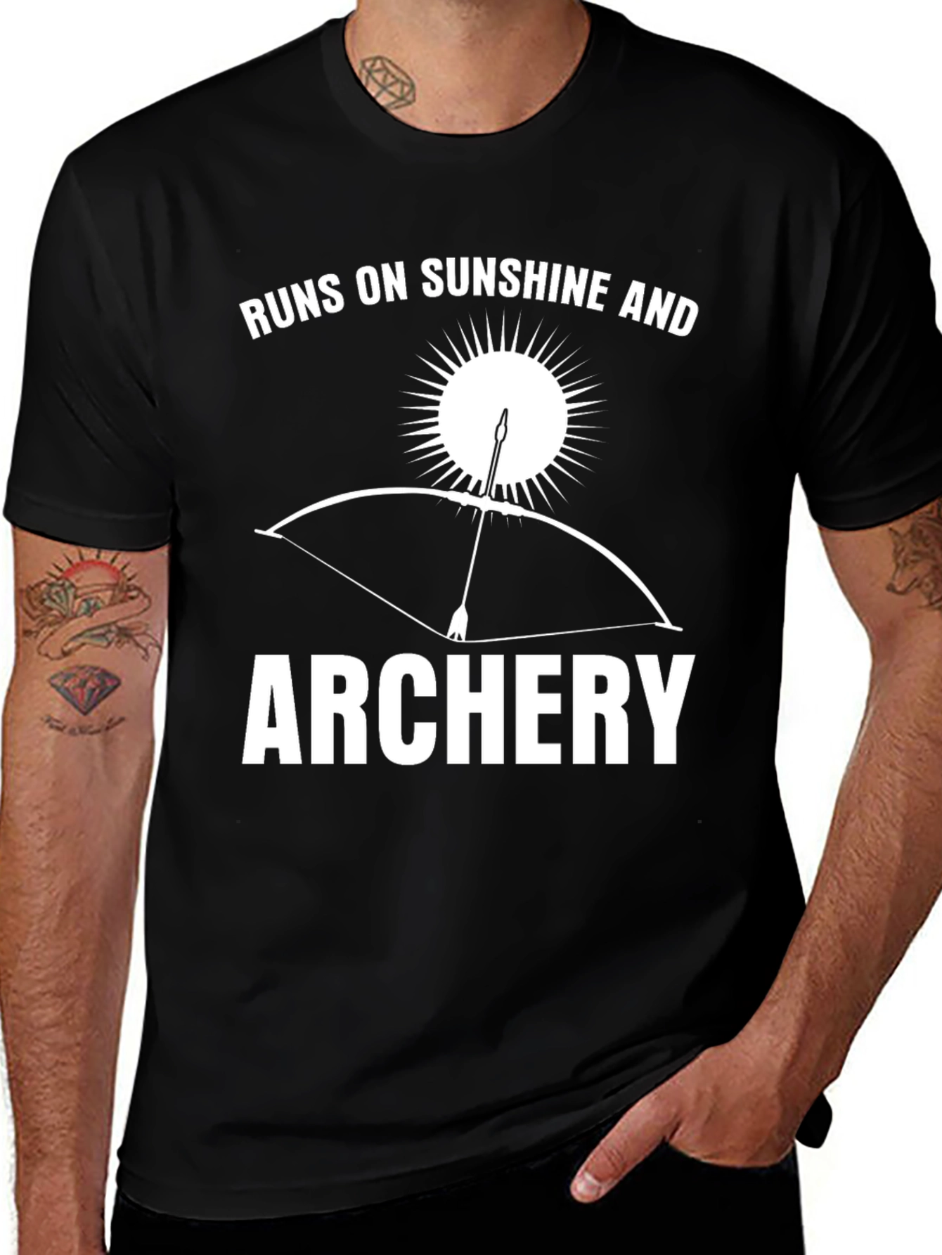 Variant 22 of Runs on Sunshine & Archery T-Shirt