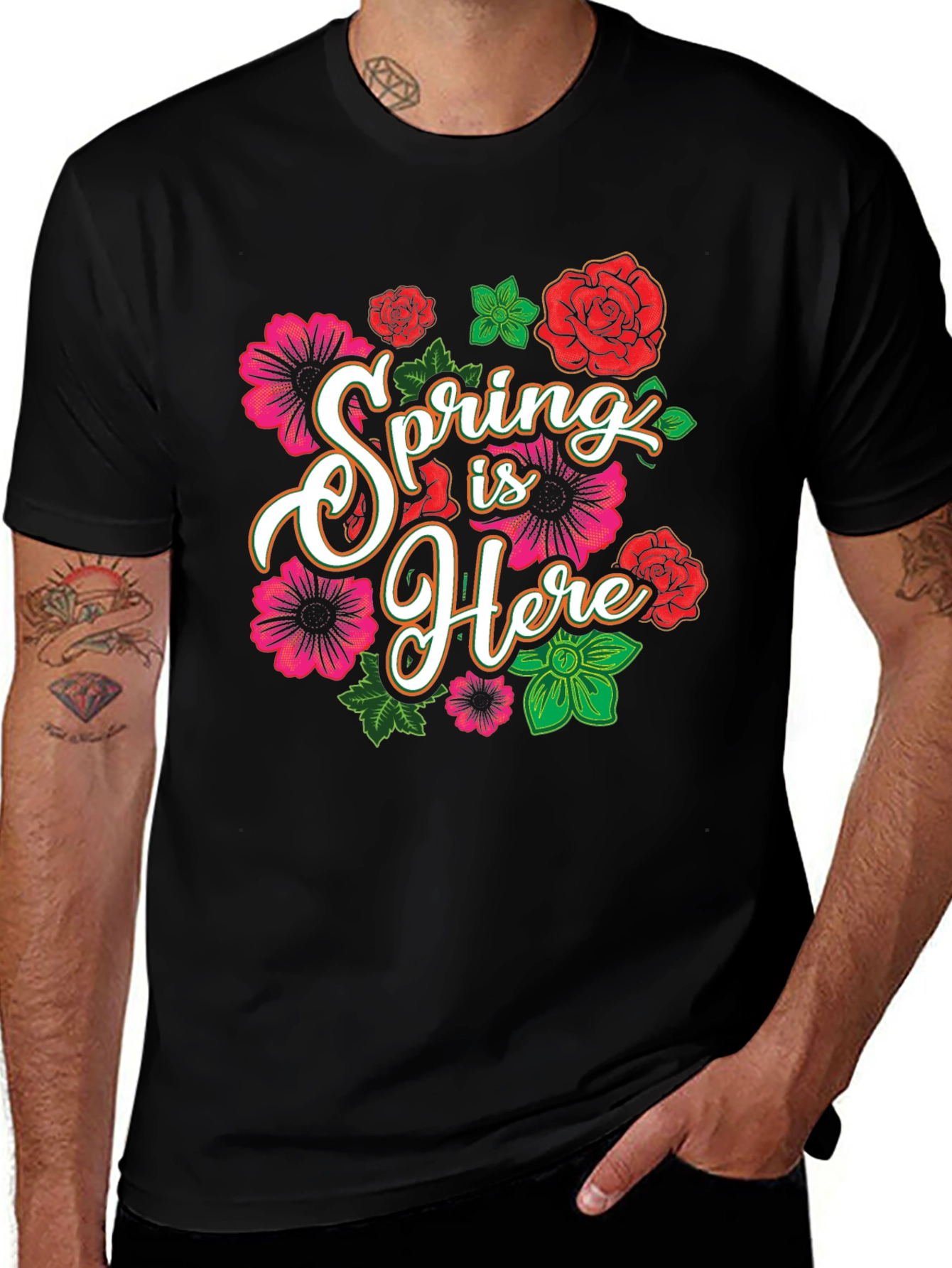Variant 27 of Spring is Here Floral T-Shirt