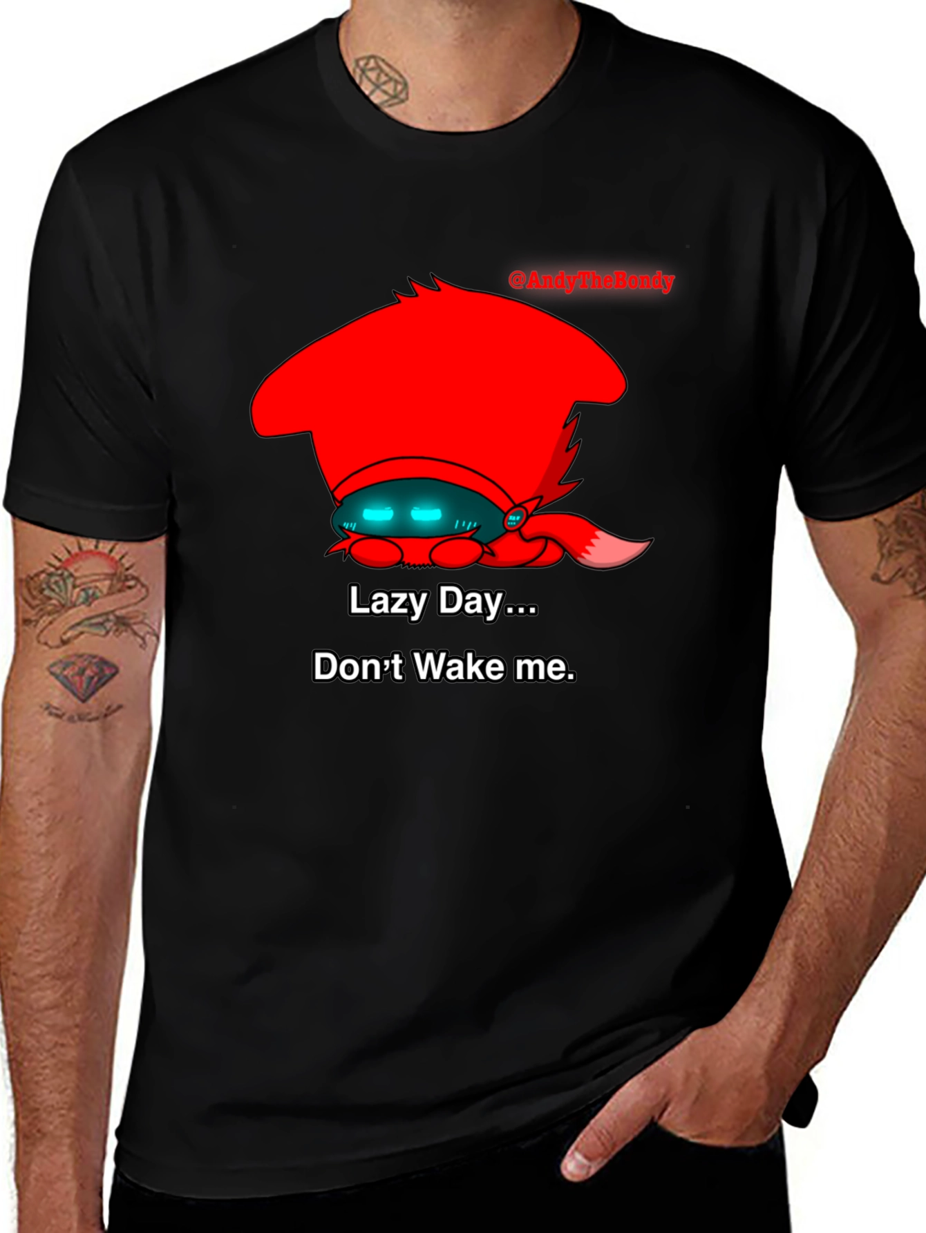 Variant 11 of Lazy Day Sleepy Character Graphic T-Shirt