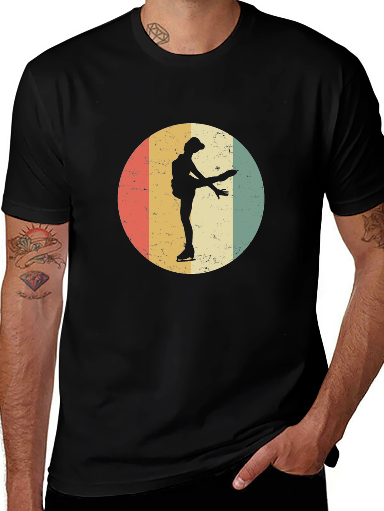Variant 22 of Vintage Figure Skating T-Shirt Retro Style