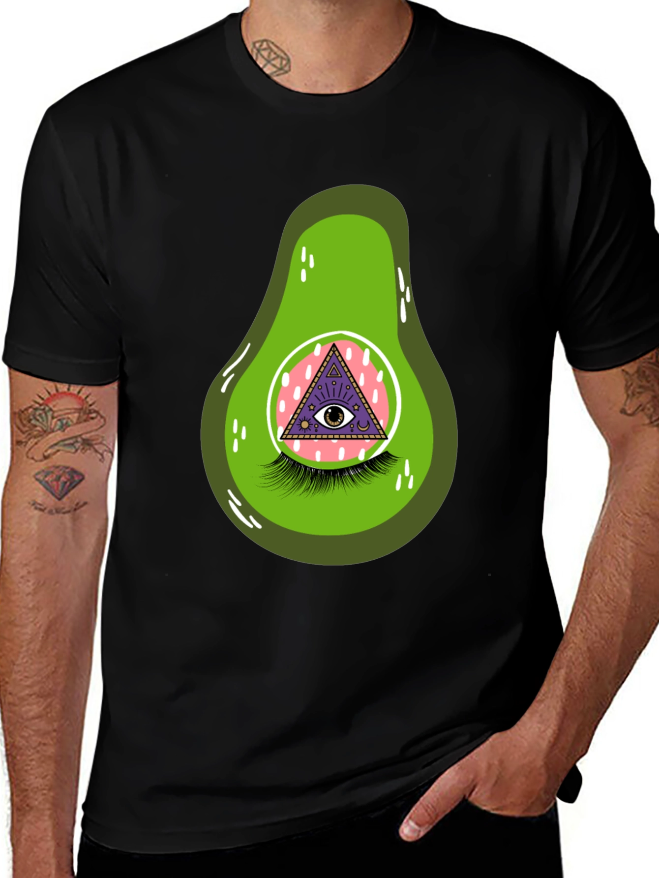 Variant 8 of Avocado Eye Graphic T-Shirt - Unique & Fun