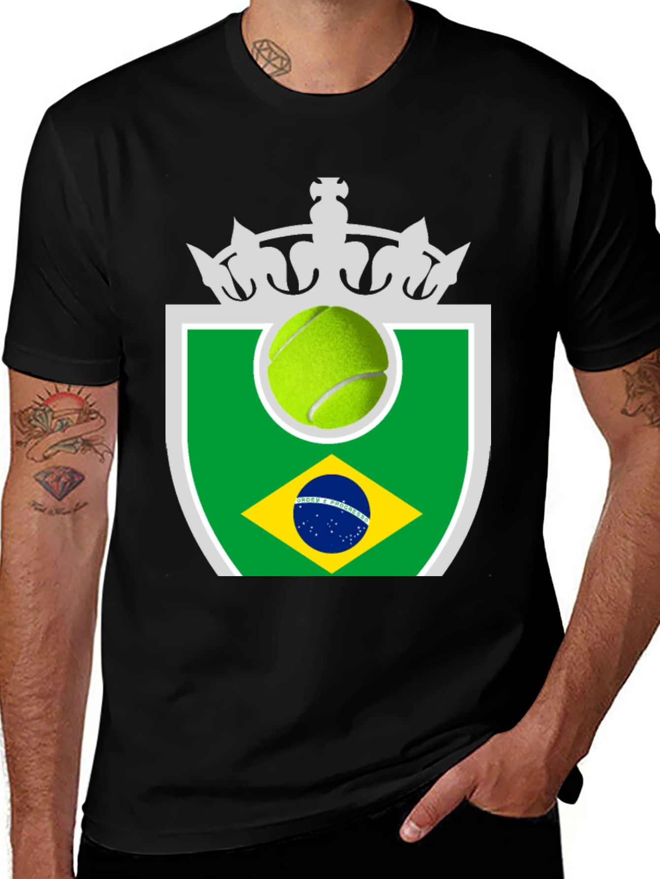 Variant 14 of Brazil Tennis T-Shirt