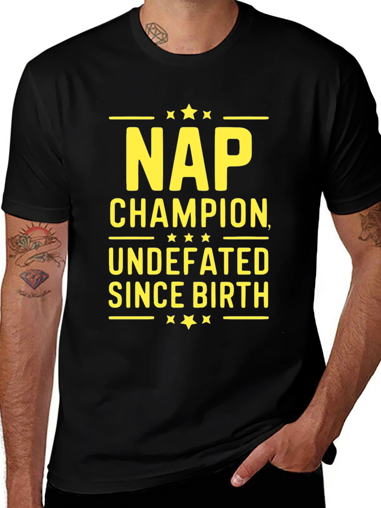 Variant 25 of Nap Champion T-Shirt - Undefeated Since Birth