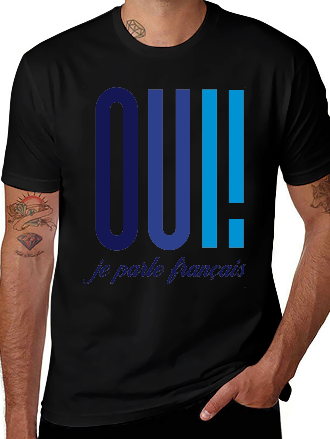 Oui Je Parle Français T-Shirt - Trendy French Tee