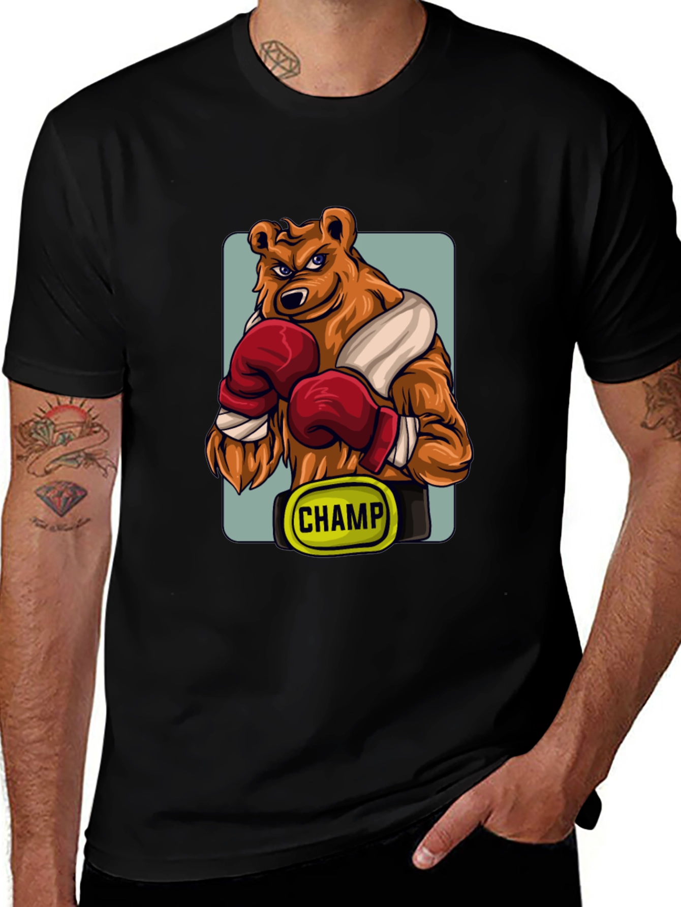 Variant 25 of Boxing Bear Champ Graphic T-Shirt