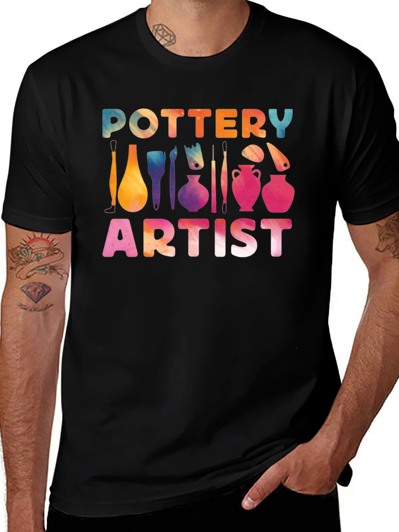 Variant 2 of Pottery Artist Graphic T-Shirt