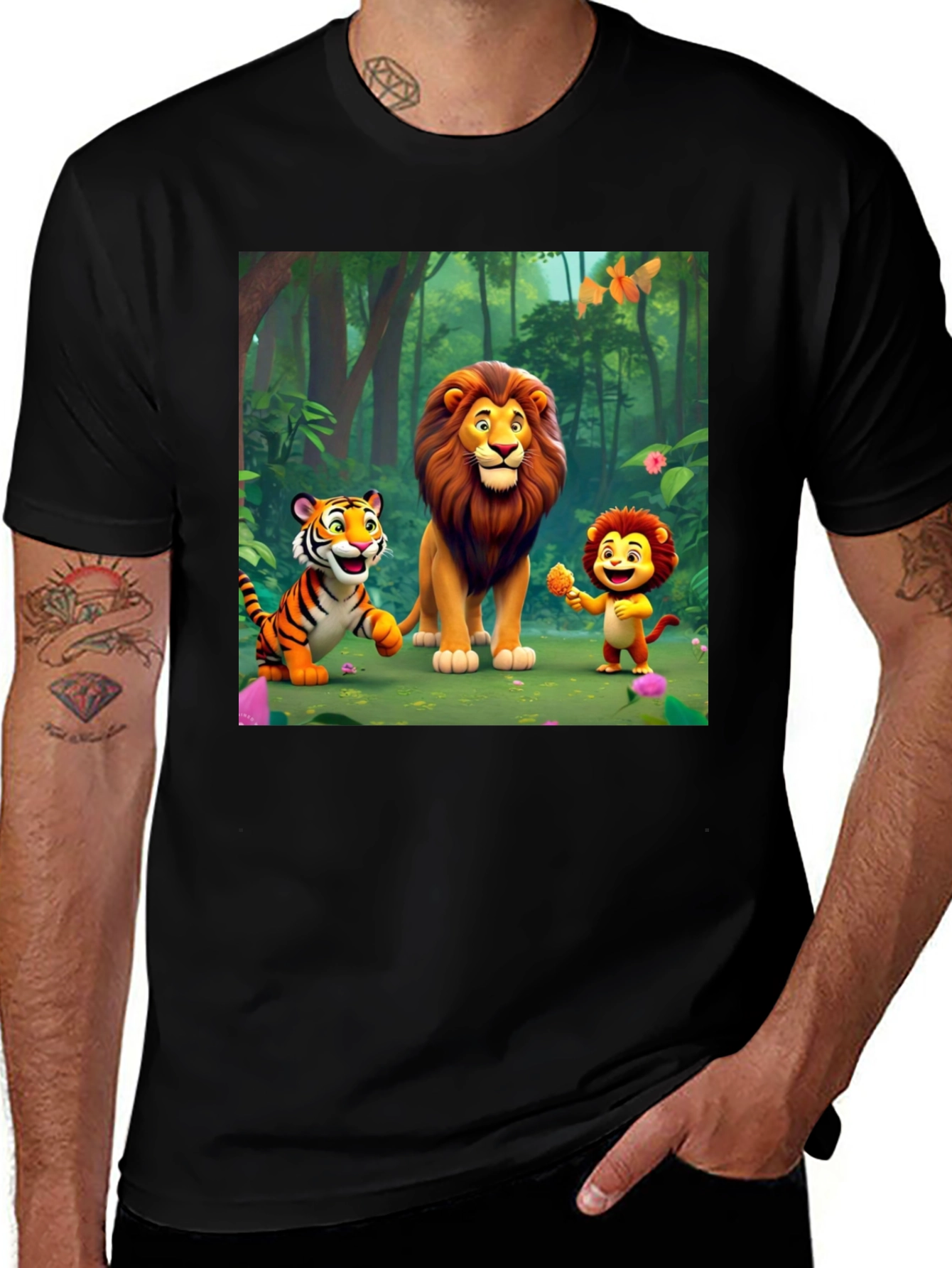 Variant 12 of Cartoon Animal Print T-Shirt