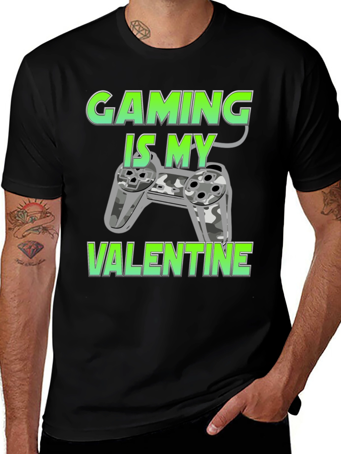Variant 14 of Gaming is My Valentine Graphic T-Shirt