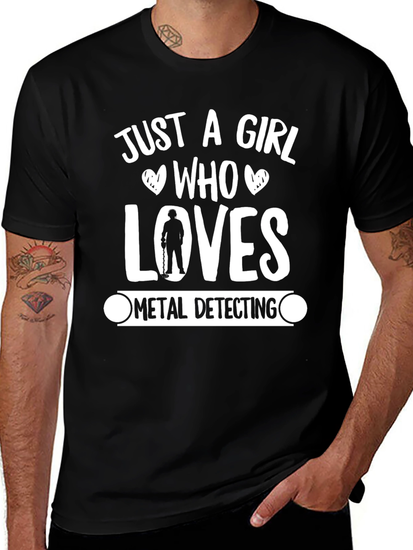 Variant 20 of Metal Detecting Girl T-Shirt