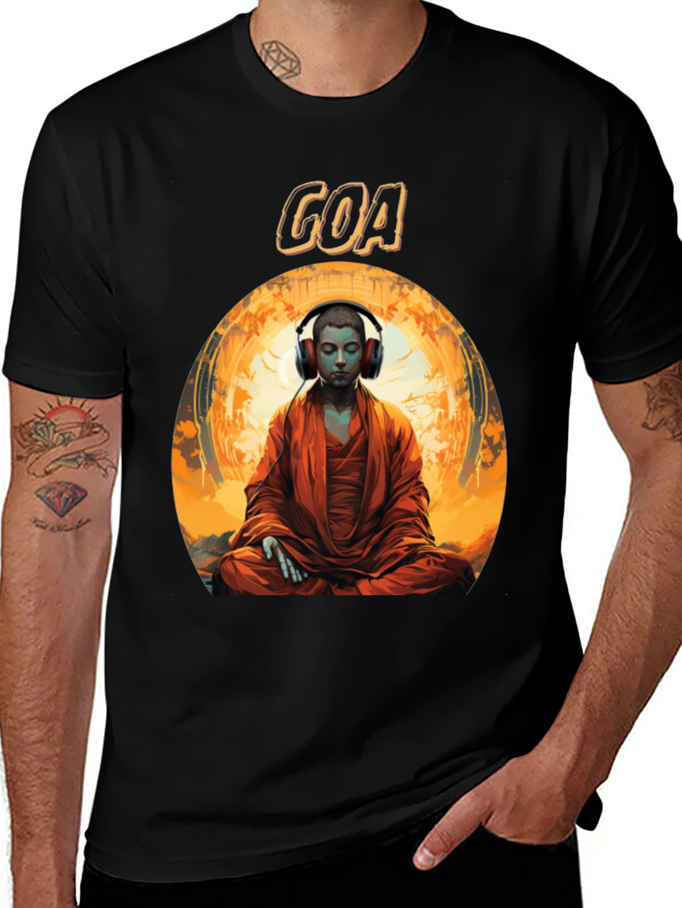Variant 6 of GOA Meditation Graphic T-Shirt