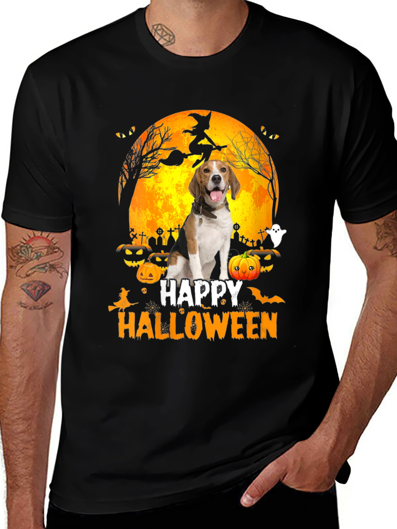Halloween Beagle Dog T-Shirt - Spooky Season Tee