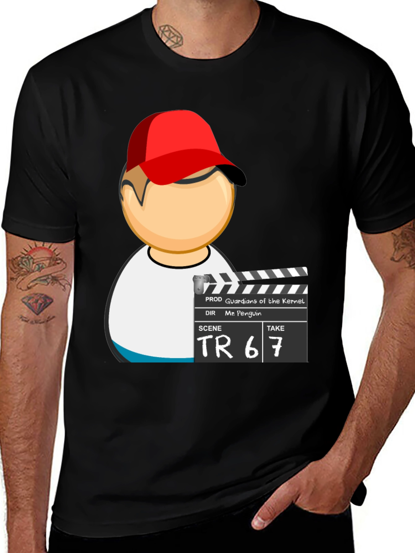 Variant 4 of Guardians Kernel Penguin Director T-Shirt