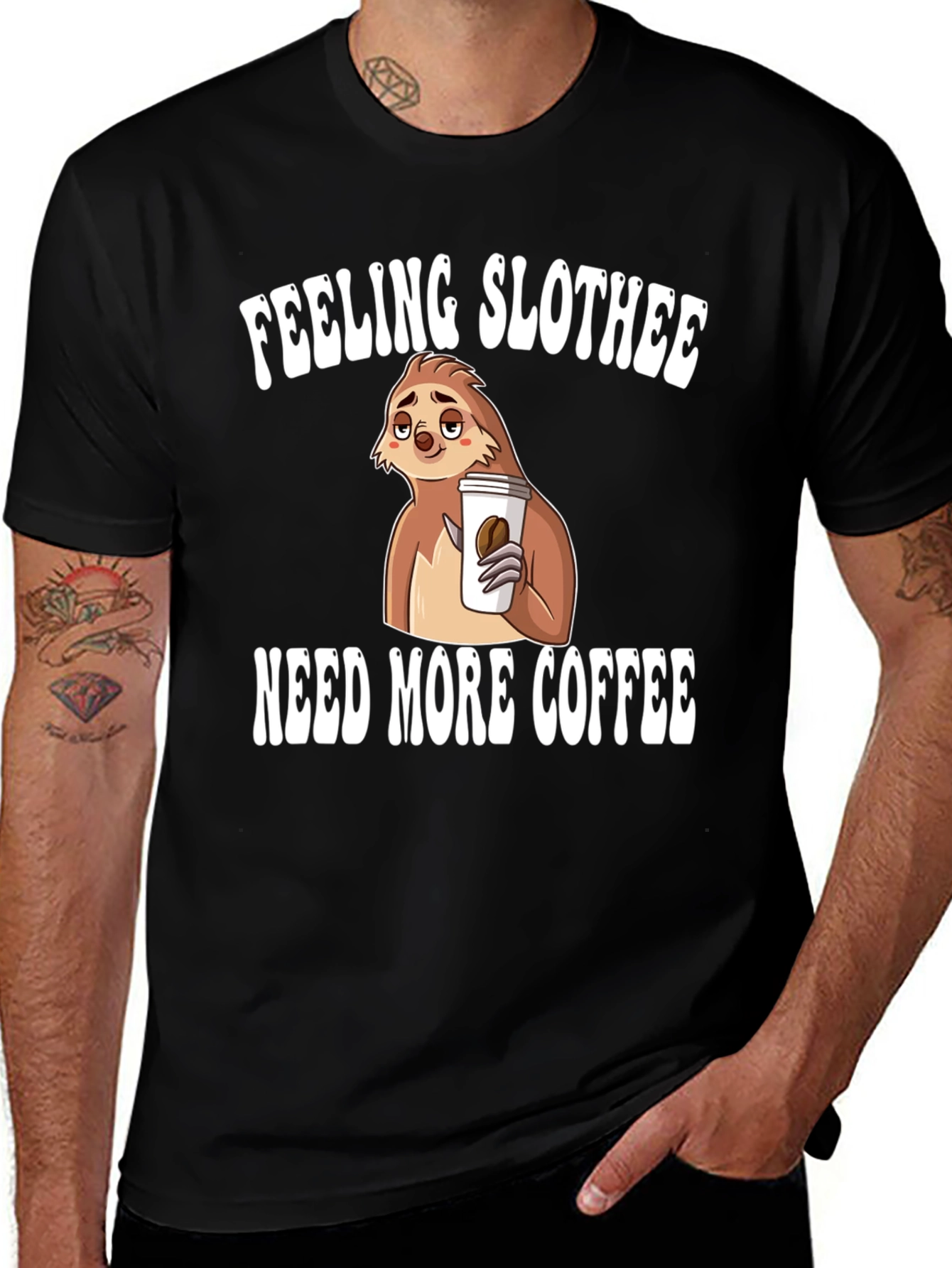 Variant 22 of Feeling Slothee Coffee Graphic T-Shirt