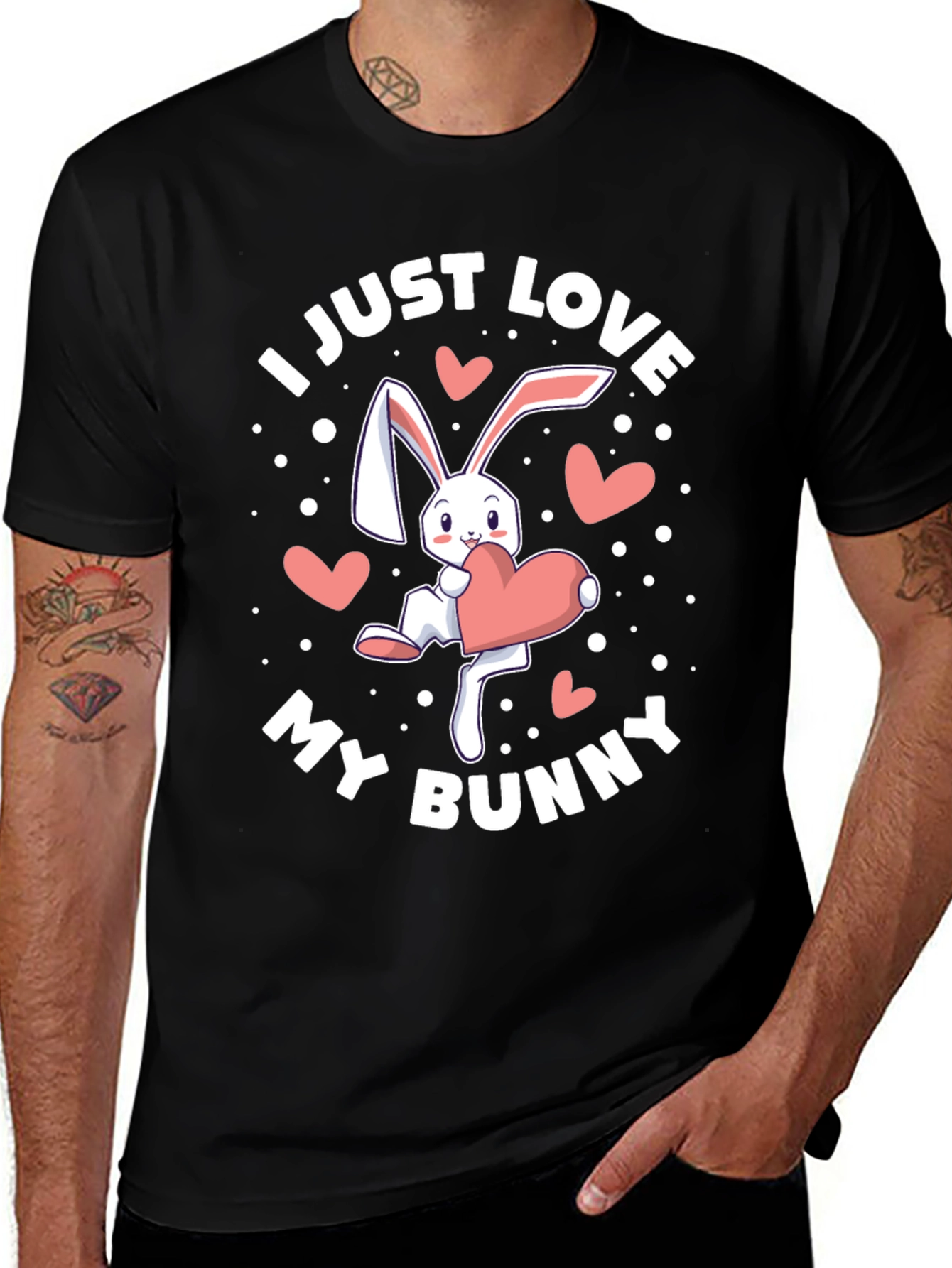 Variant 29 of I Just Love My Bunny T-Shirt - Cute Easter Rabbit Tee