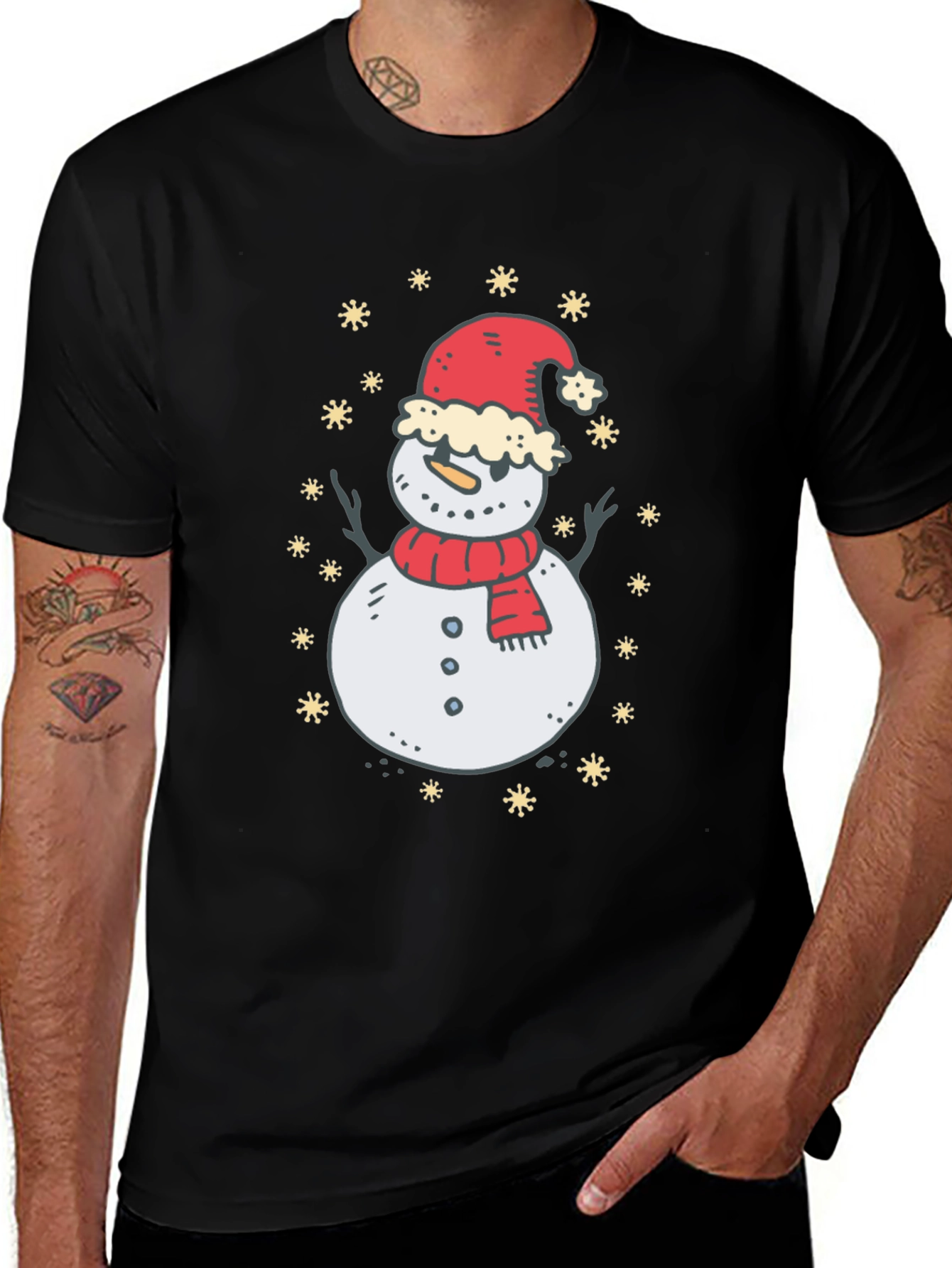 Variant 12 of Festive Snowman Graphic T-Shirt