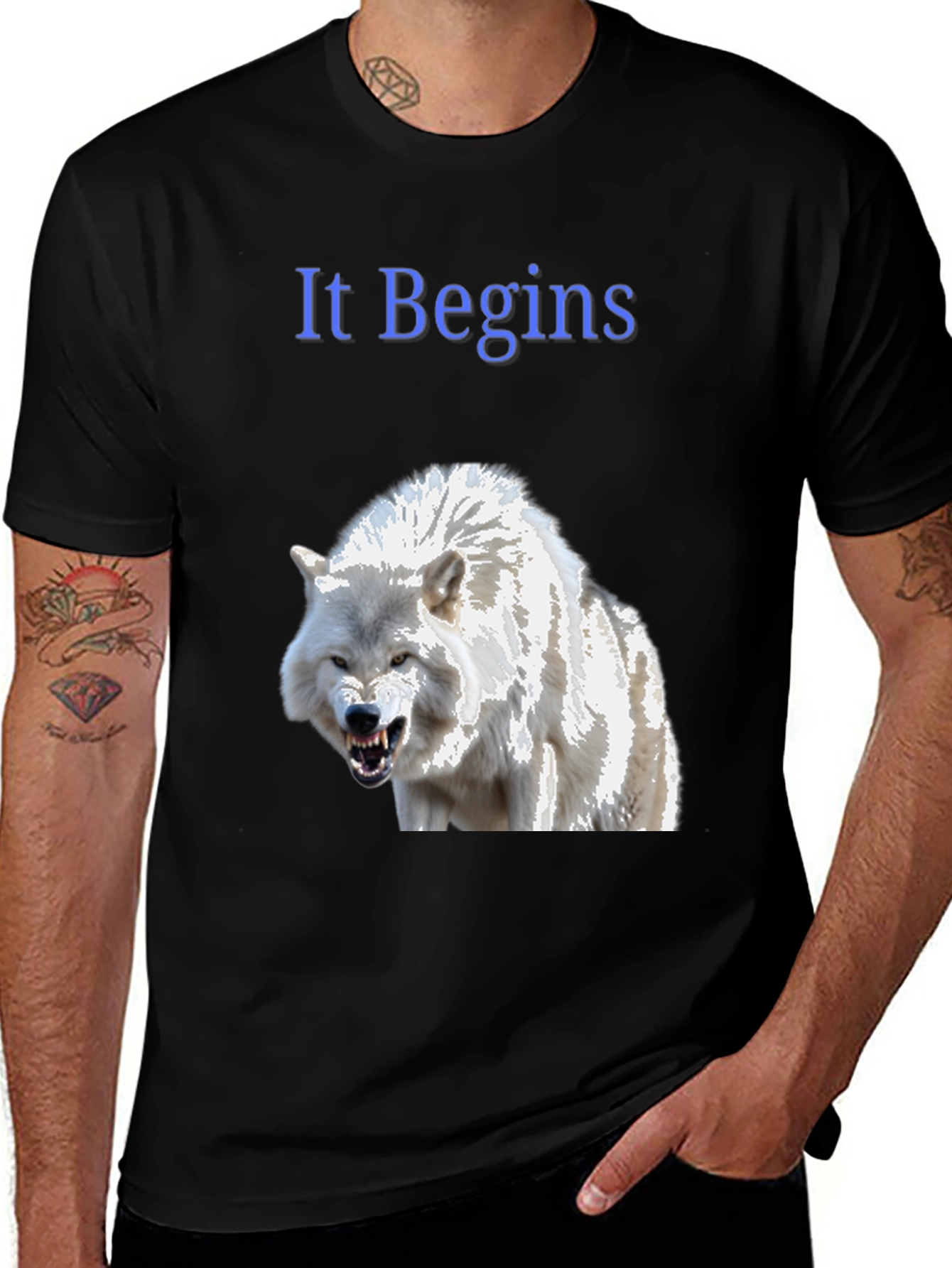 Variant 4 of It Begins Wolf Graphic T-Shirt