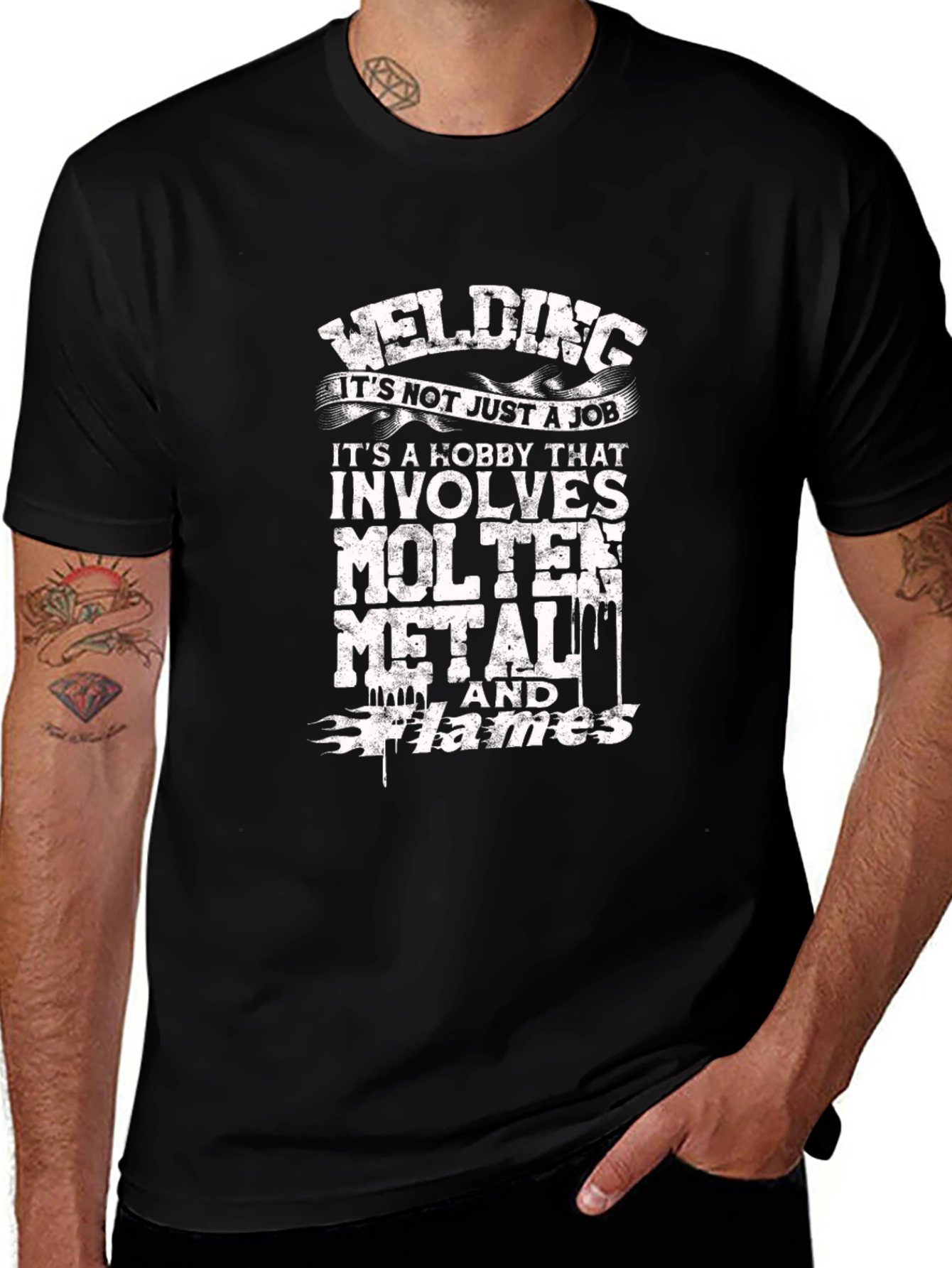 Variant 8 of Welding Hobby Black T-Shirt