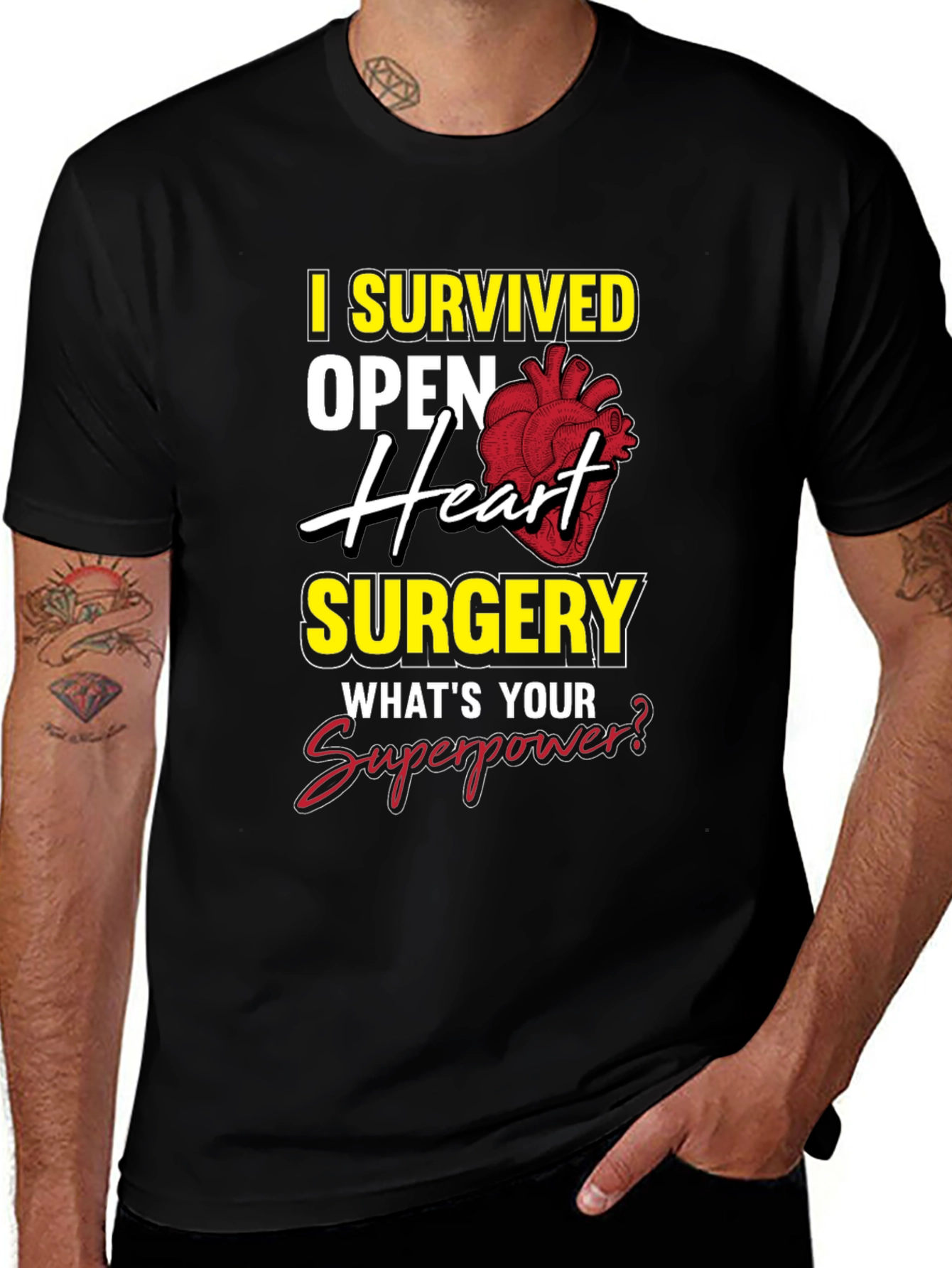 Heart Surgery Survivor T-Shirt - Superpower Design