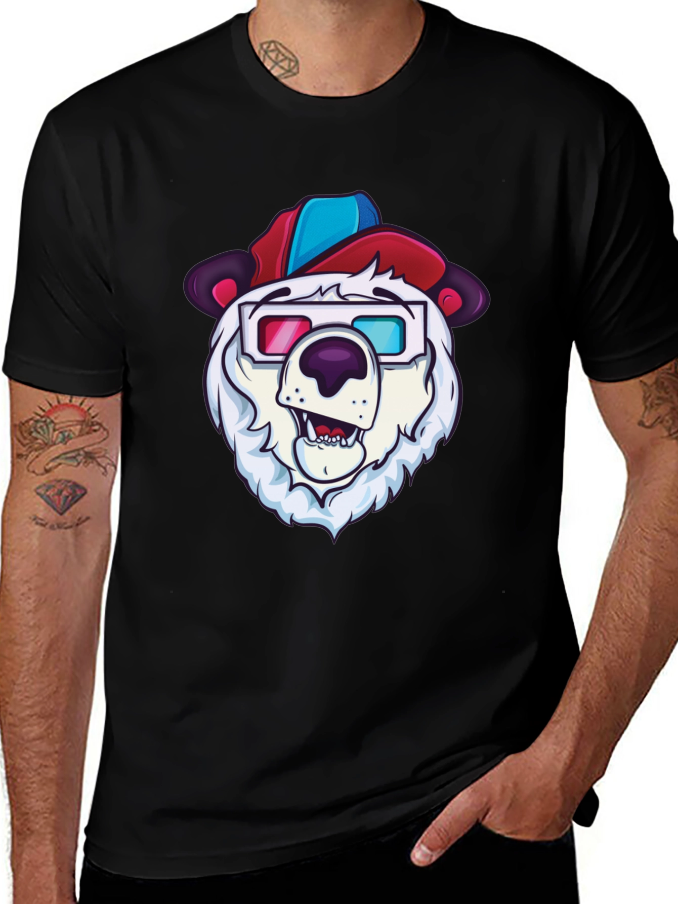 Variant 14 of Cool Bear Tee - Cartoon Character Graphic