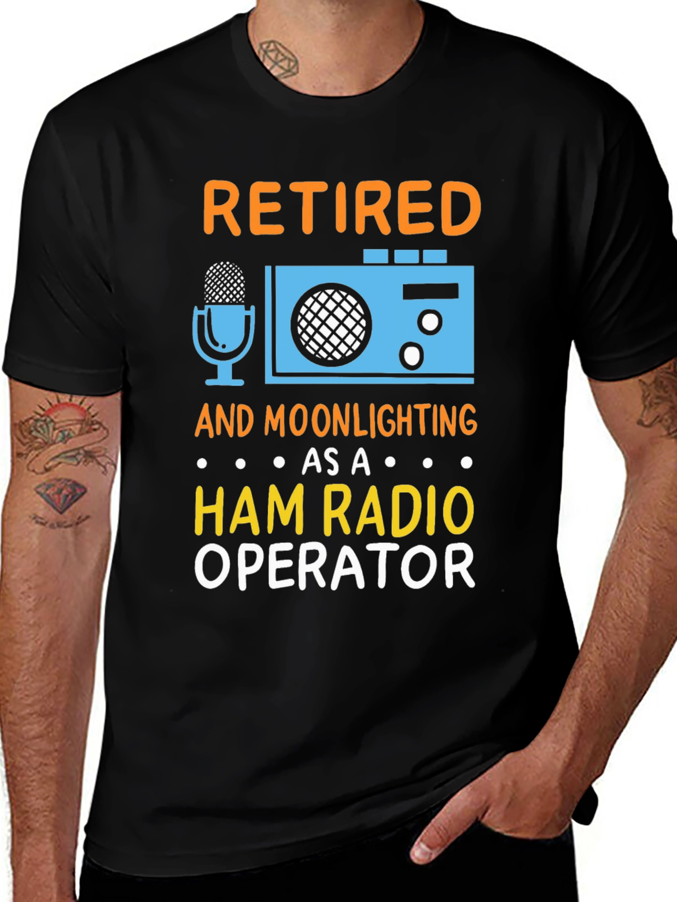 Variant 30 of Retired Ham Radio Operator T-Shirt