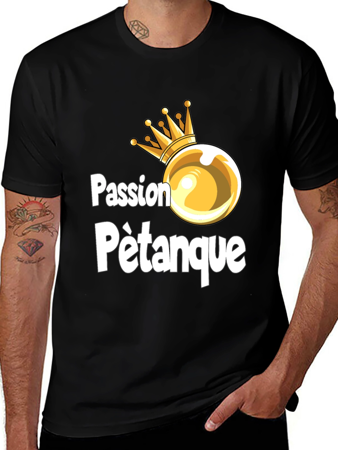 Variant 2 of Passion Pétanque T-Shirt - Boules Sport Tee