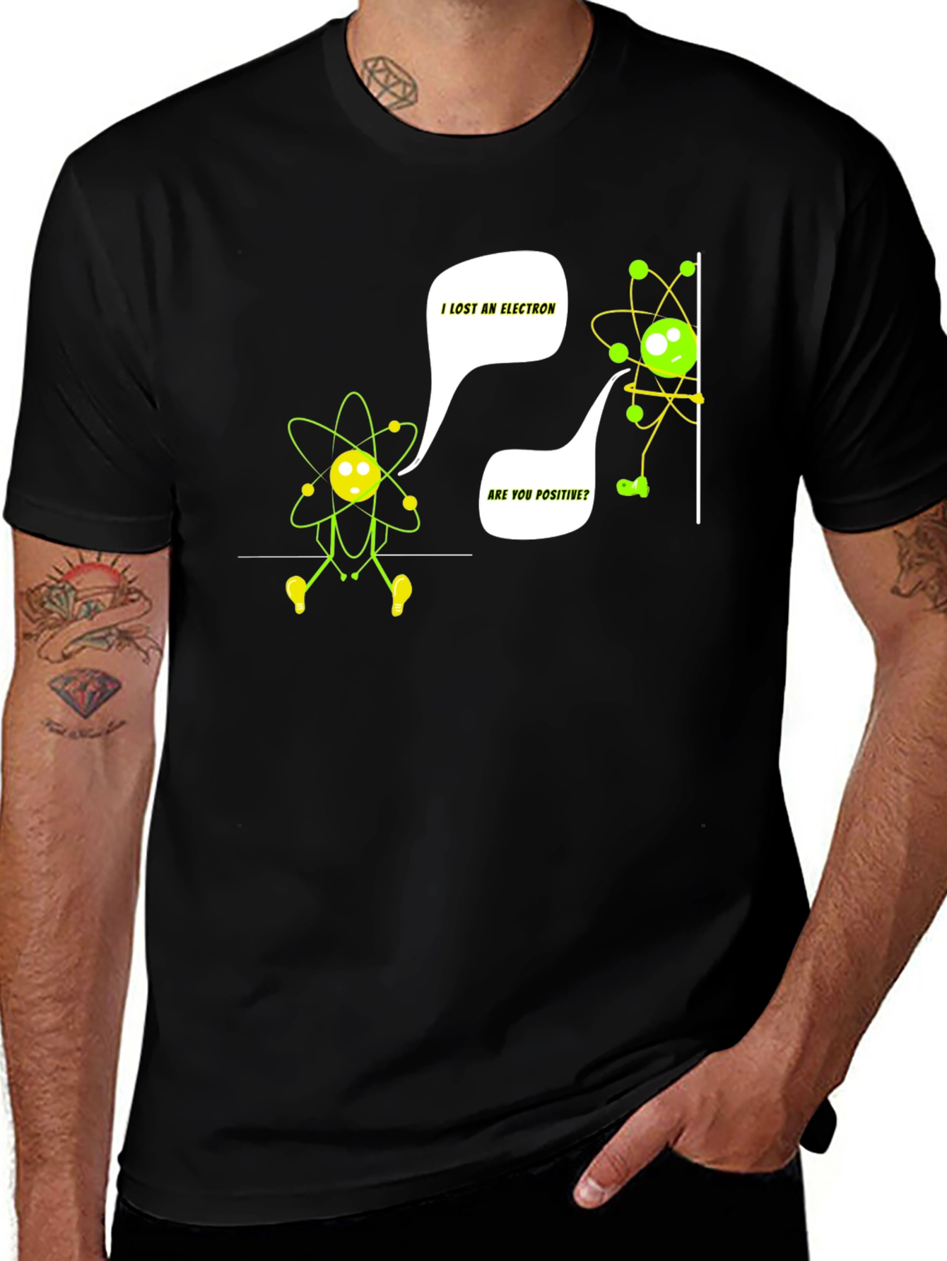 Variant 4 of I Lost an Electron Funny Science T-Shirt