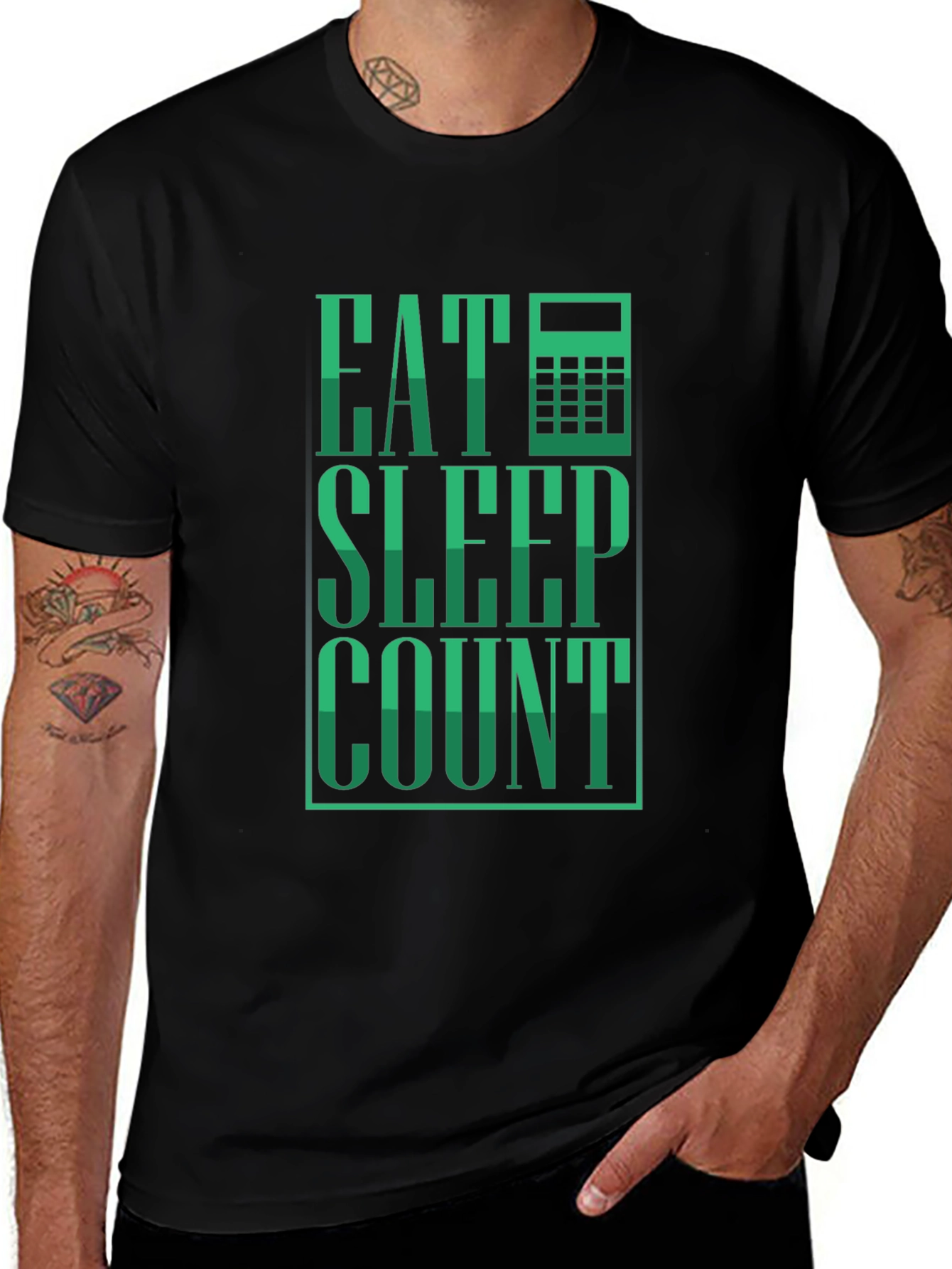 Variant 19 of Eat Sleep Count T-Shirt - Accountant Tee