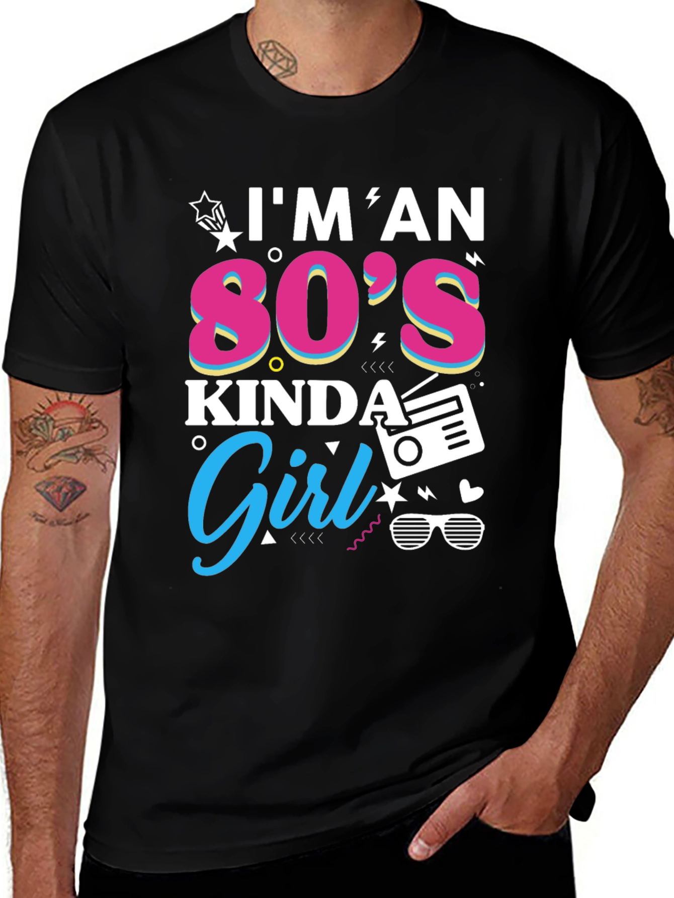 Variant 6 of I'm an 80s Kinda Girl Graphic Tee